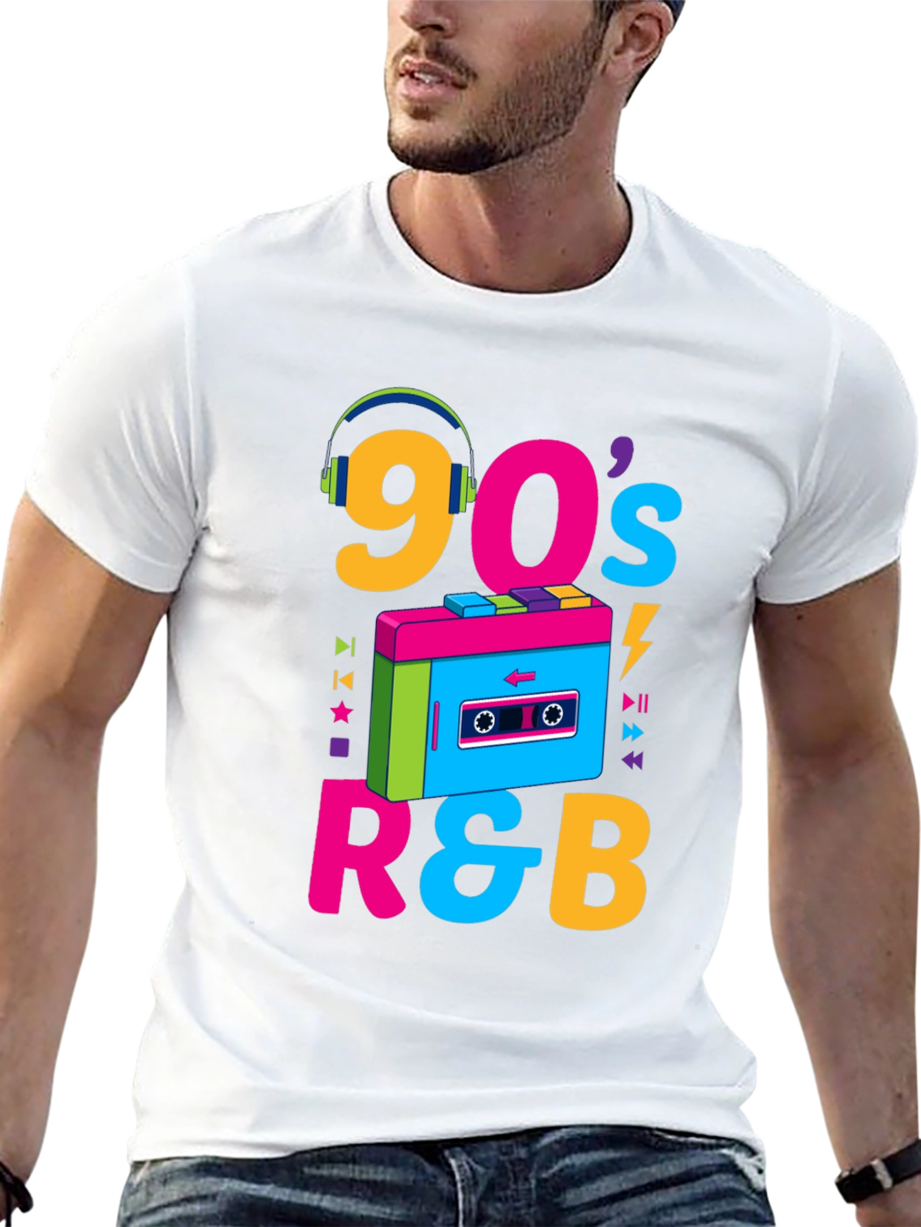 90s R&B Graphic T-Shirt - Retro Music Style