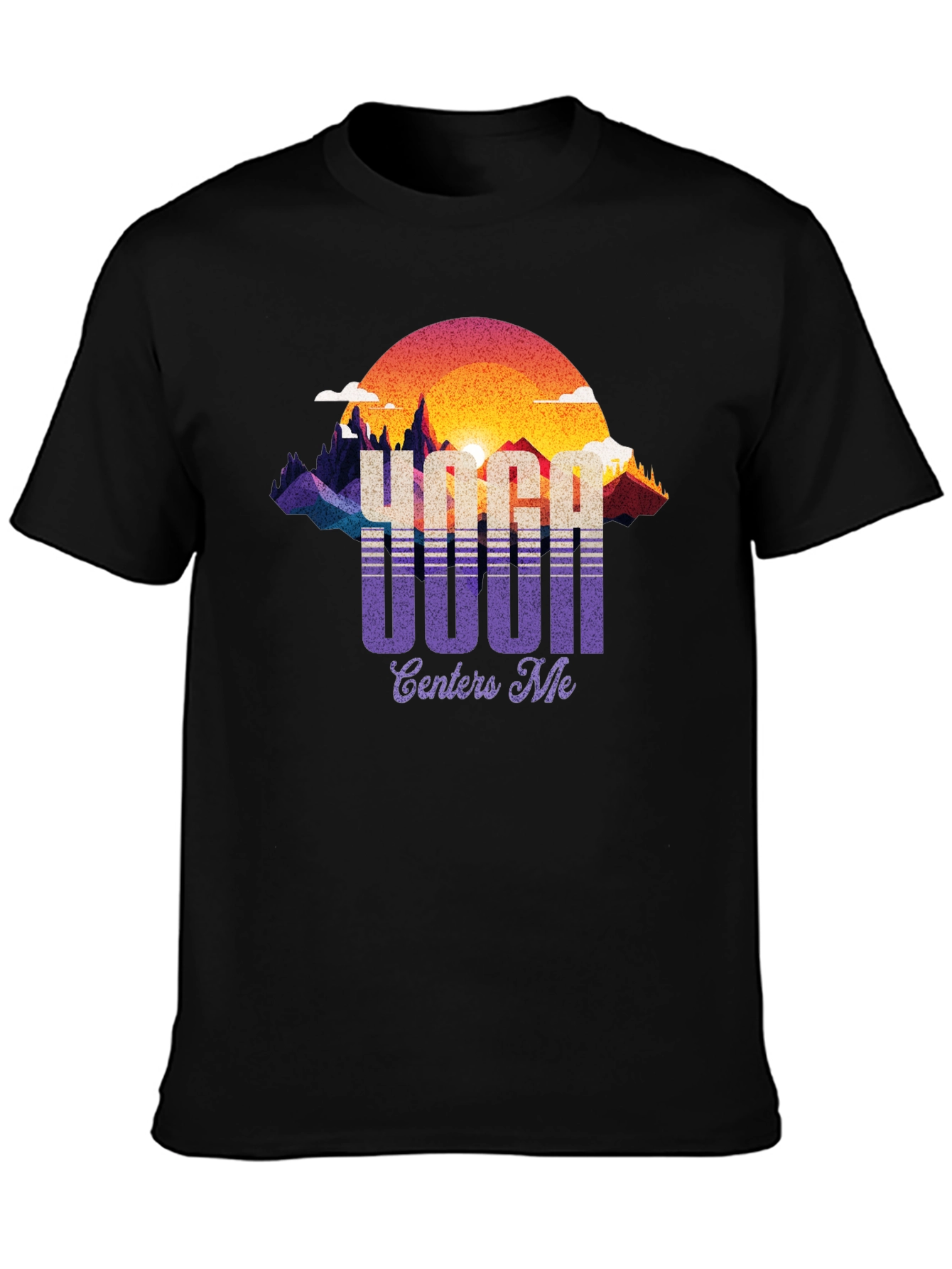 Yoga Centers Me Graphic Tee - Retro Style