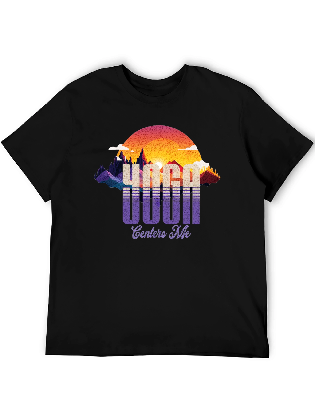 Yoga Centers Me Graphic Tee - Retro Style