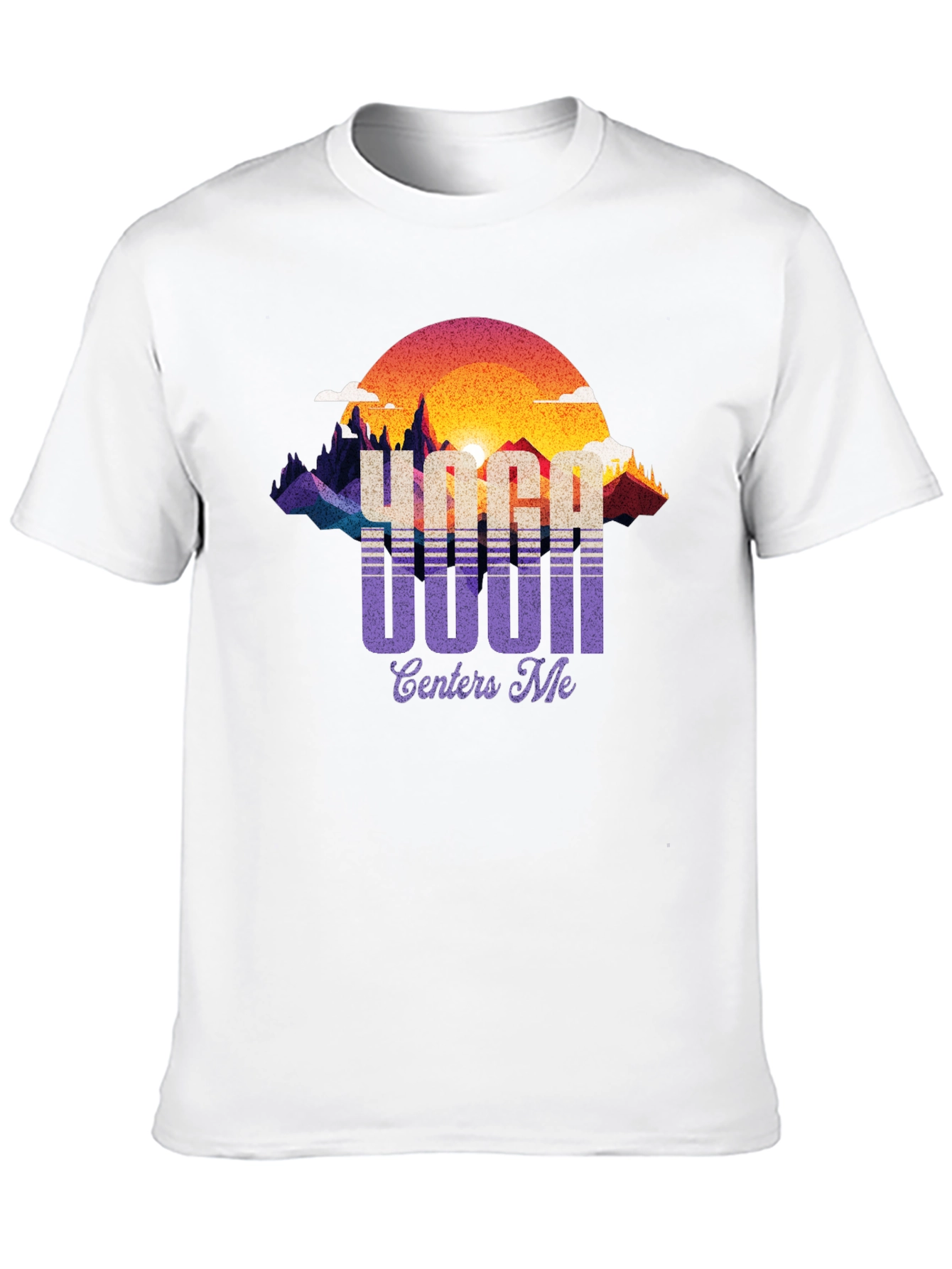 Yoga Centers Me Graphic Tee - Retro Style