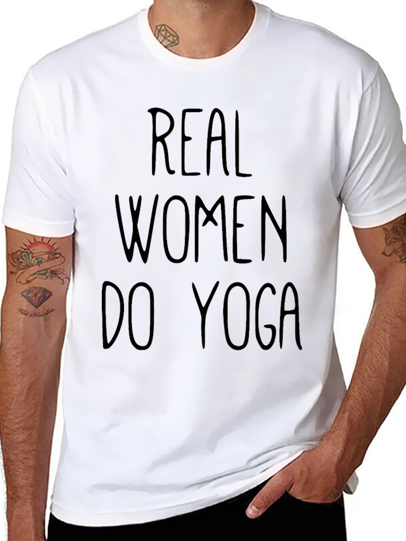 Real Women Do Yoga Graphic T-Shirt