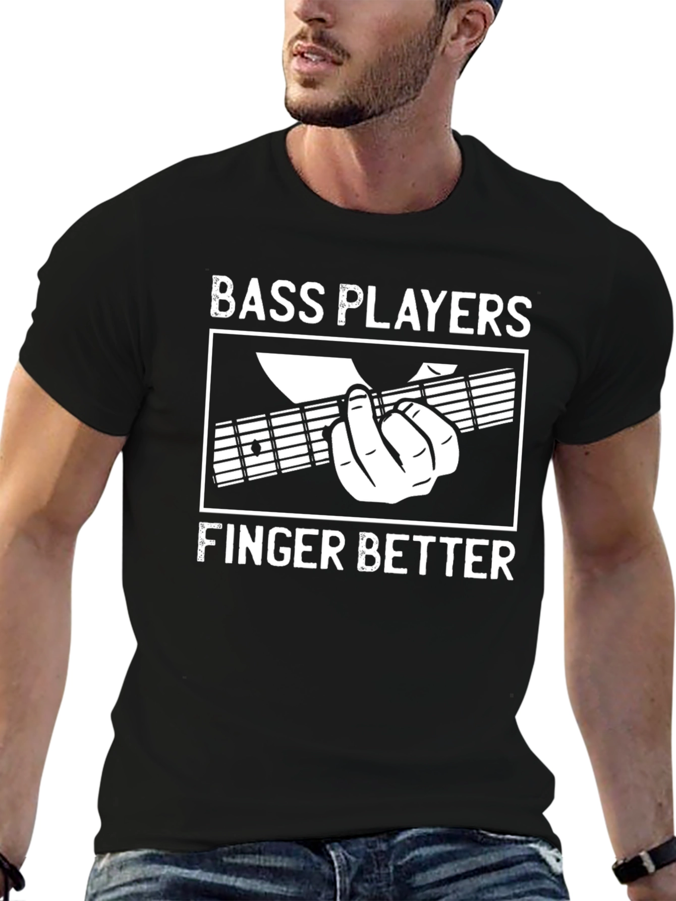 Bass Players Finger Better Graphic T-Shirt