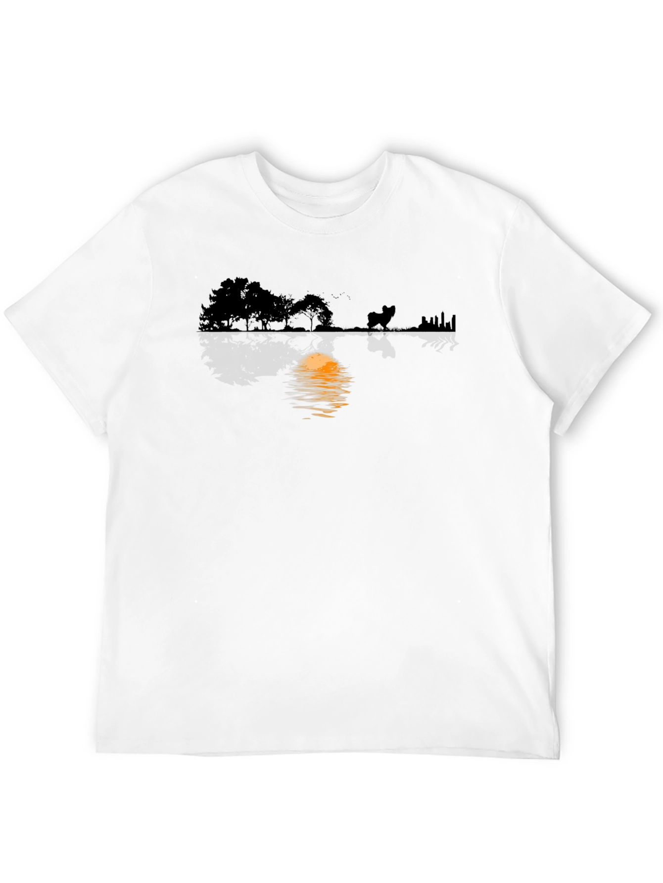 Silhouette Reflection Graphic T-Shirt