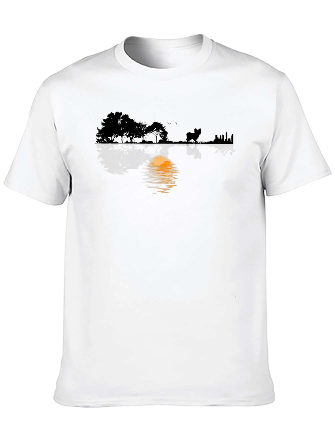Silhouette Reflection Graphic T-Shirt