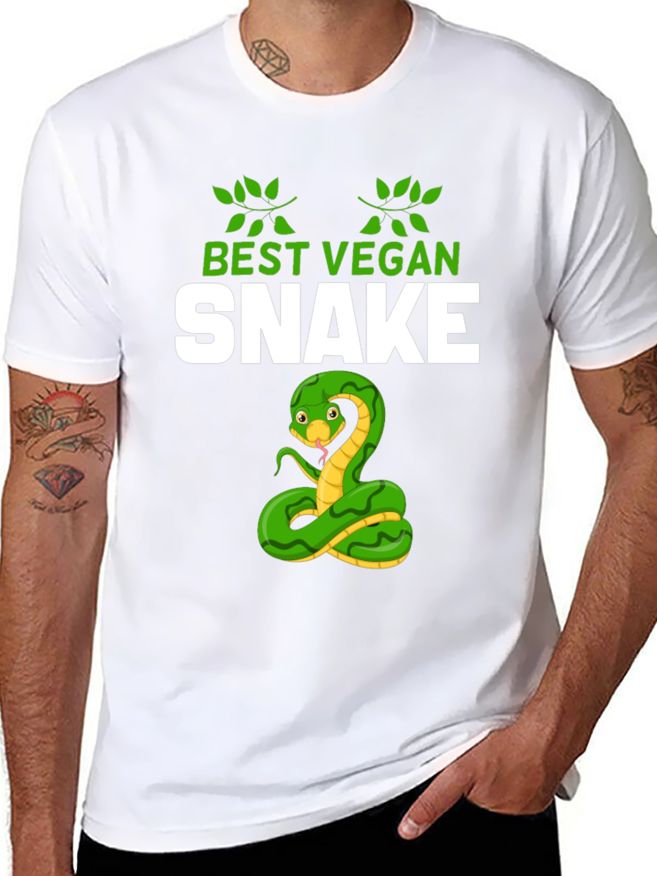 Best Vegan Snake Graphic T-Shirt