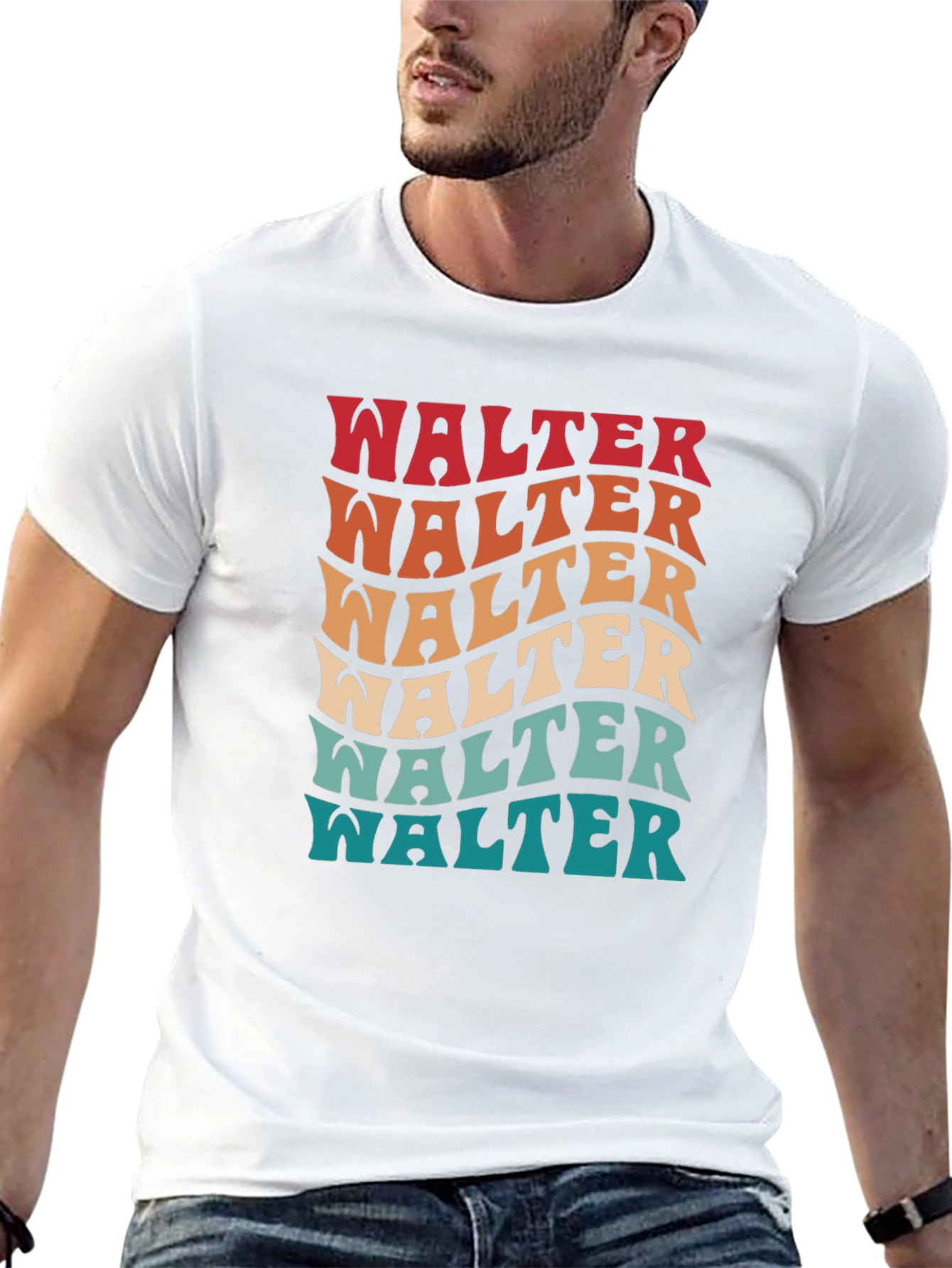 Retro Walter T-Shirt - Funky Name Design