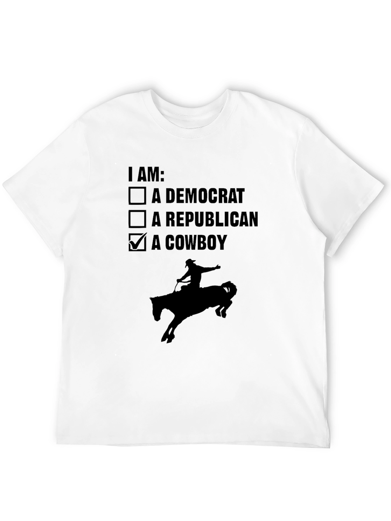 Cowboy Graphic T-Shirt - Funny Rodeo Western Tee