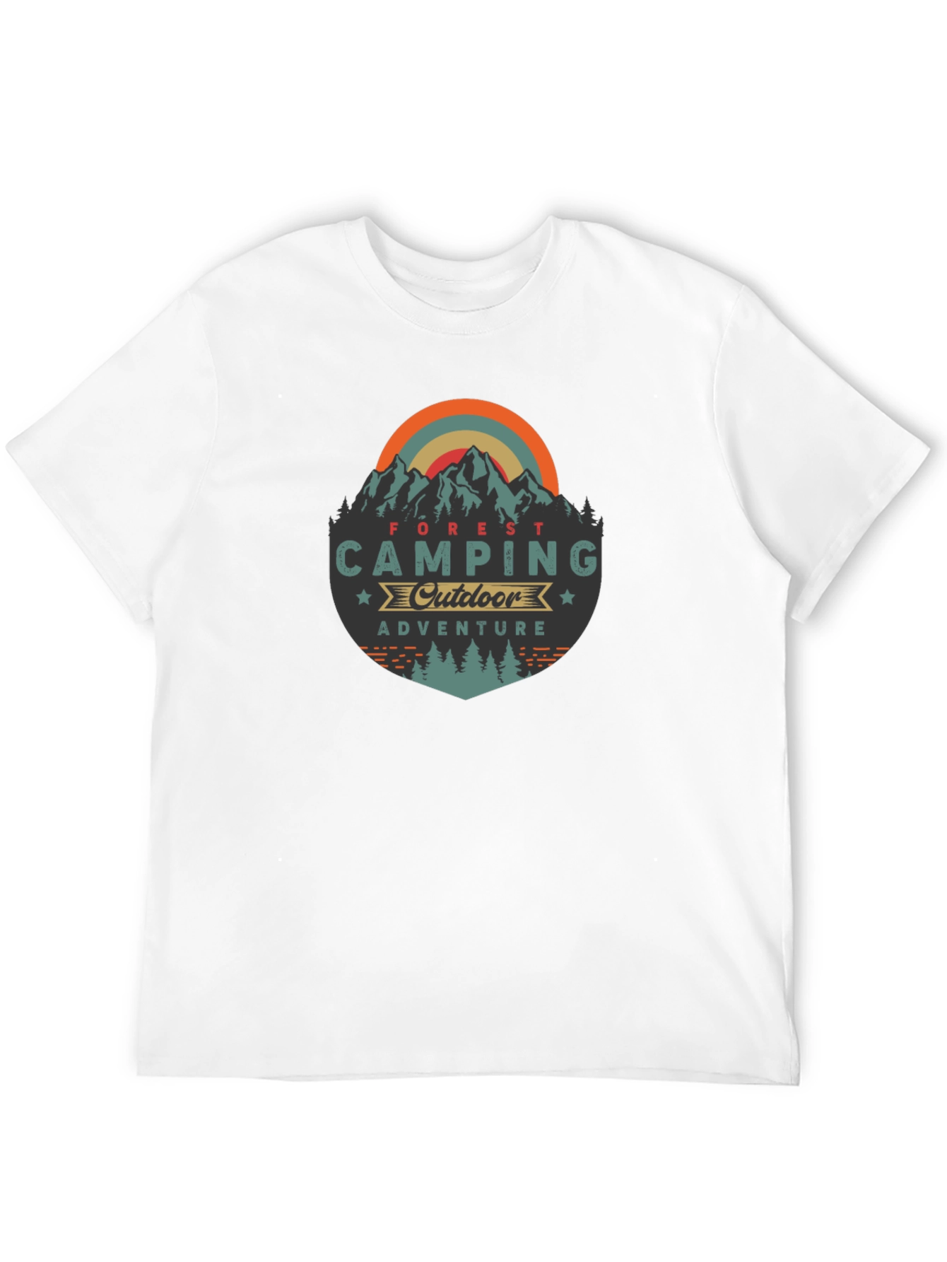 Camping Adventure Black T-Shirt