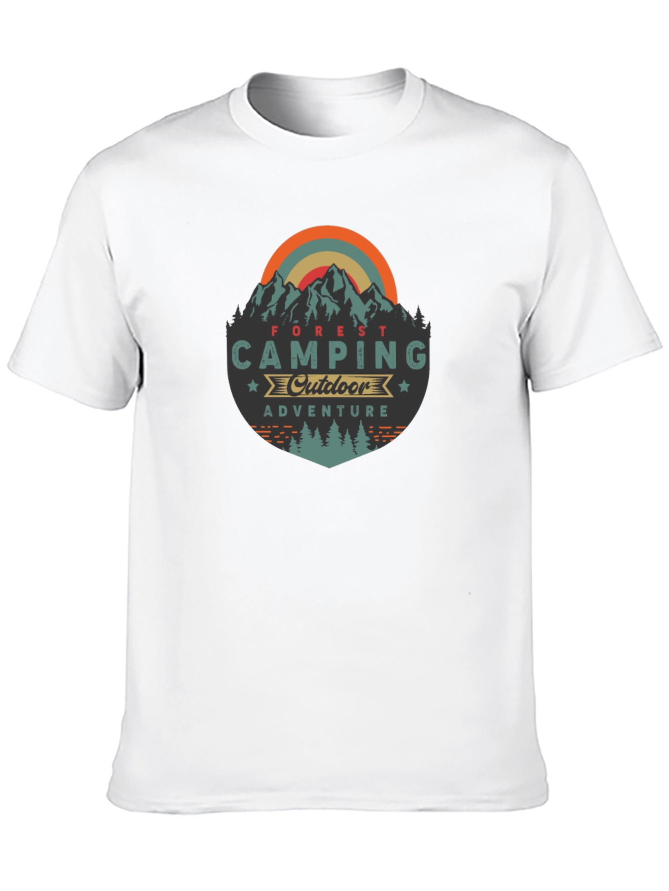 Camping Adventure Black T-Shirt