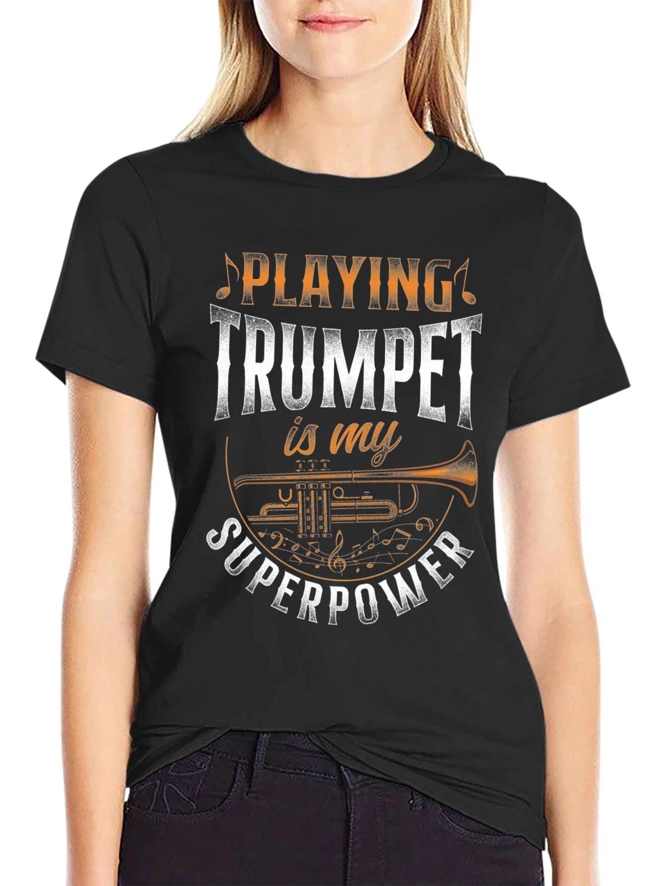 Trumpet Superpower T-Shirt - Musician Gift