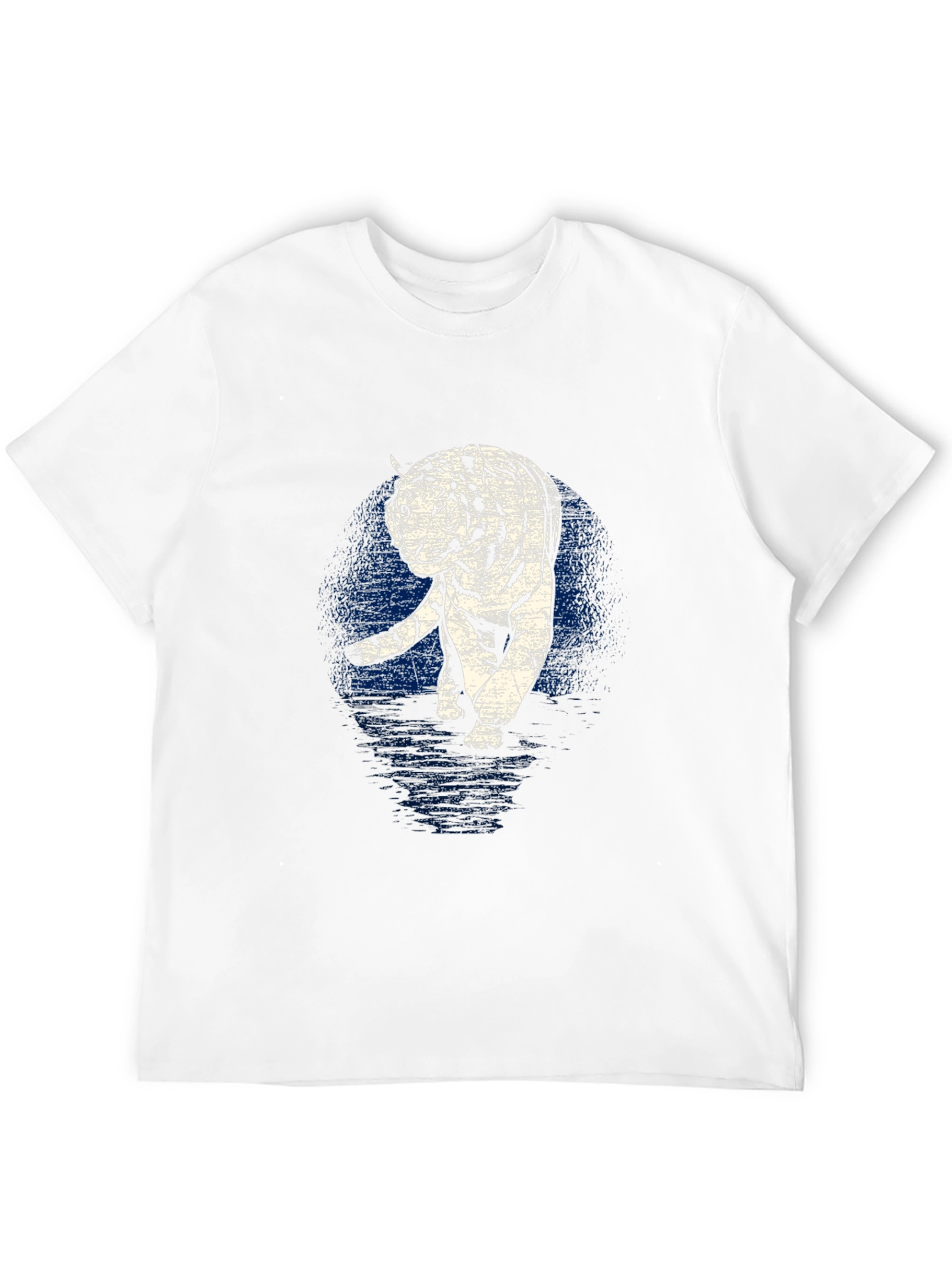 Tiger Graphic Tee - Black Cotton T-Shirt