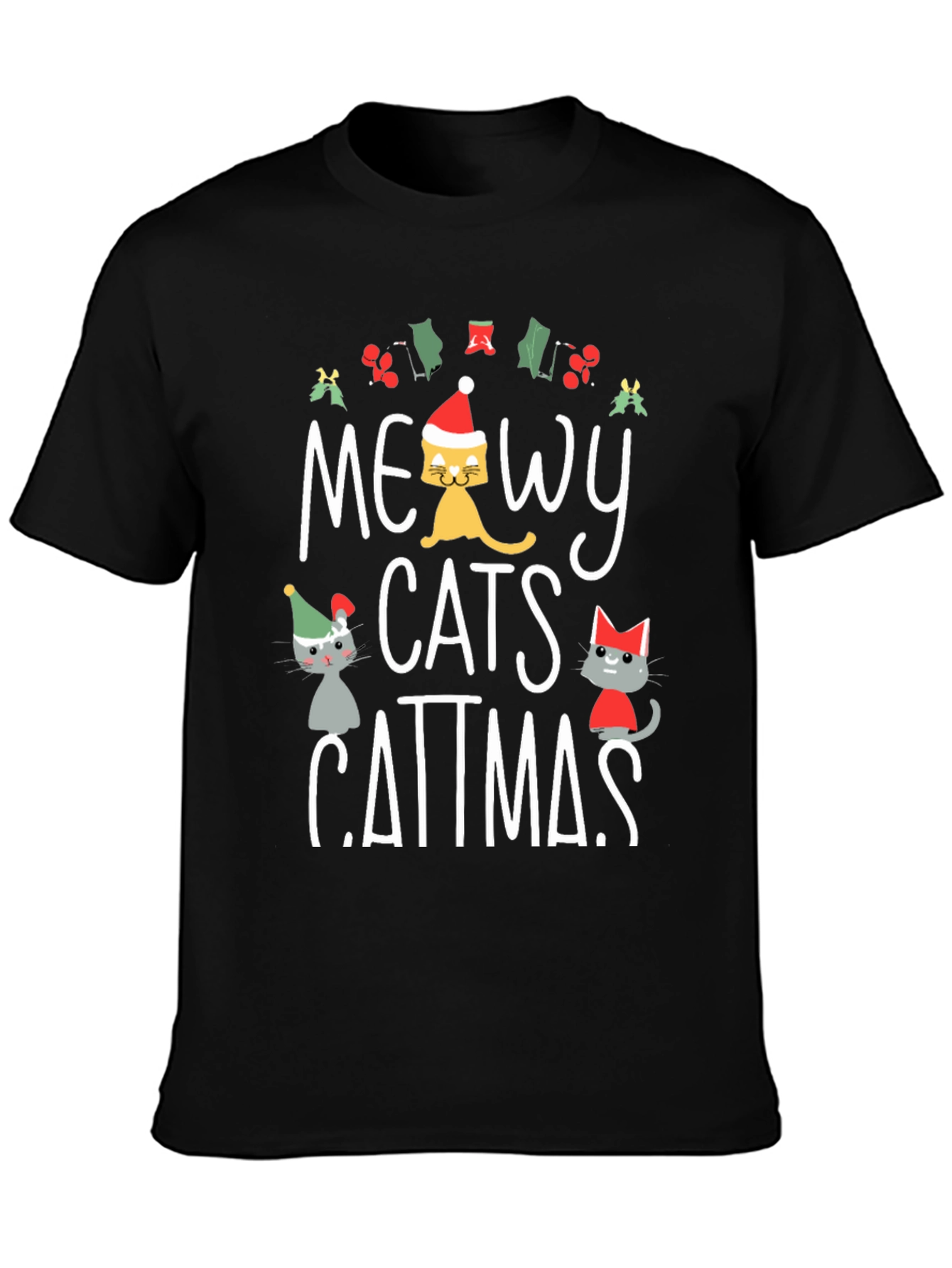 Meowy Catmas Christmas T-Shirt