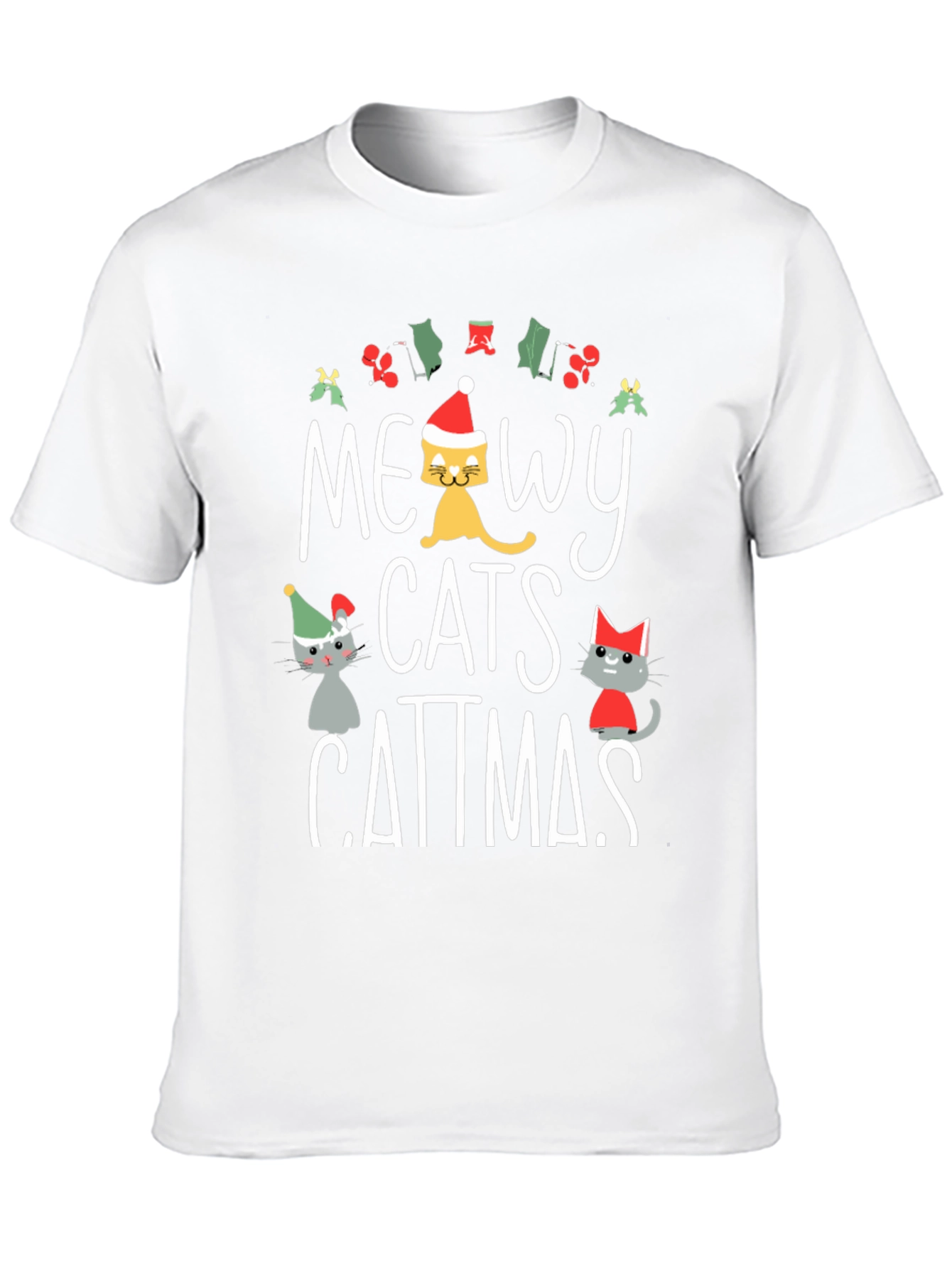 Meowy Catmas Christmas T-Shirt