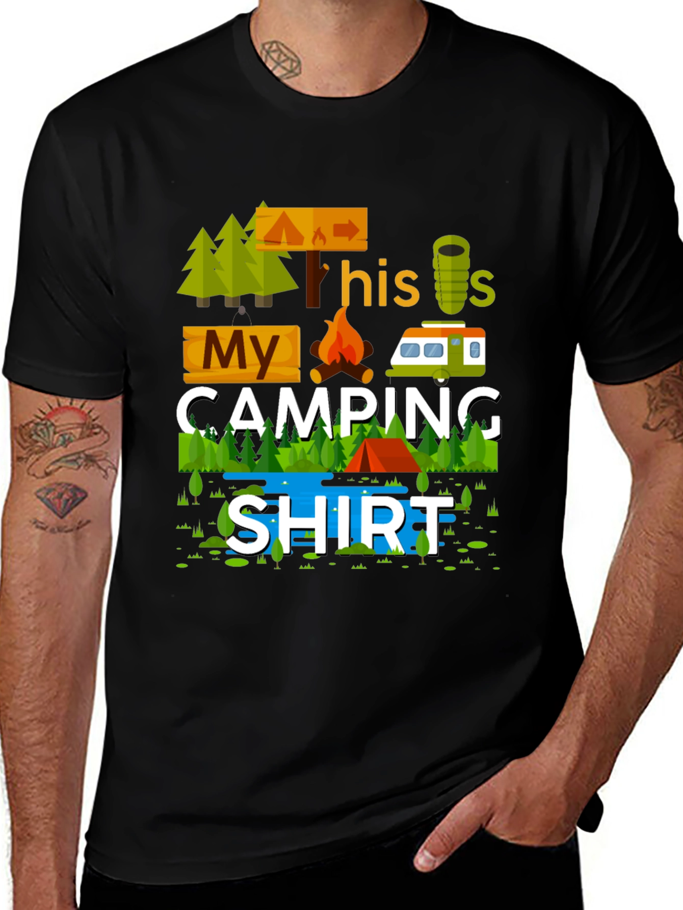 My Camping Shirt Graphic Tee