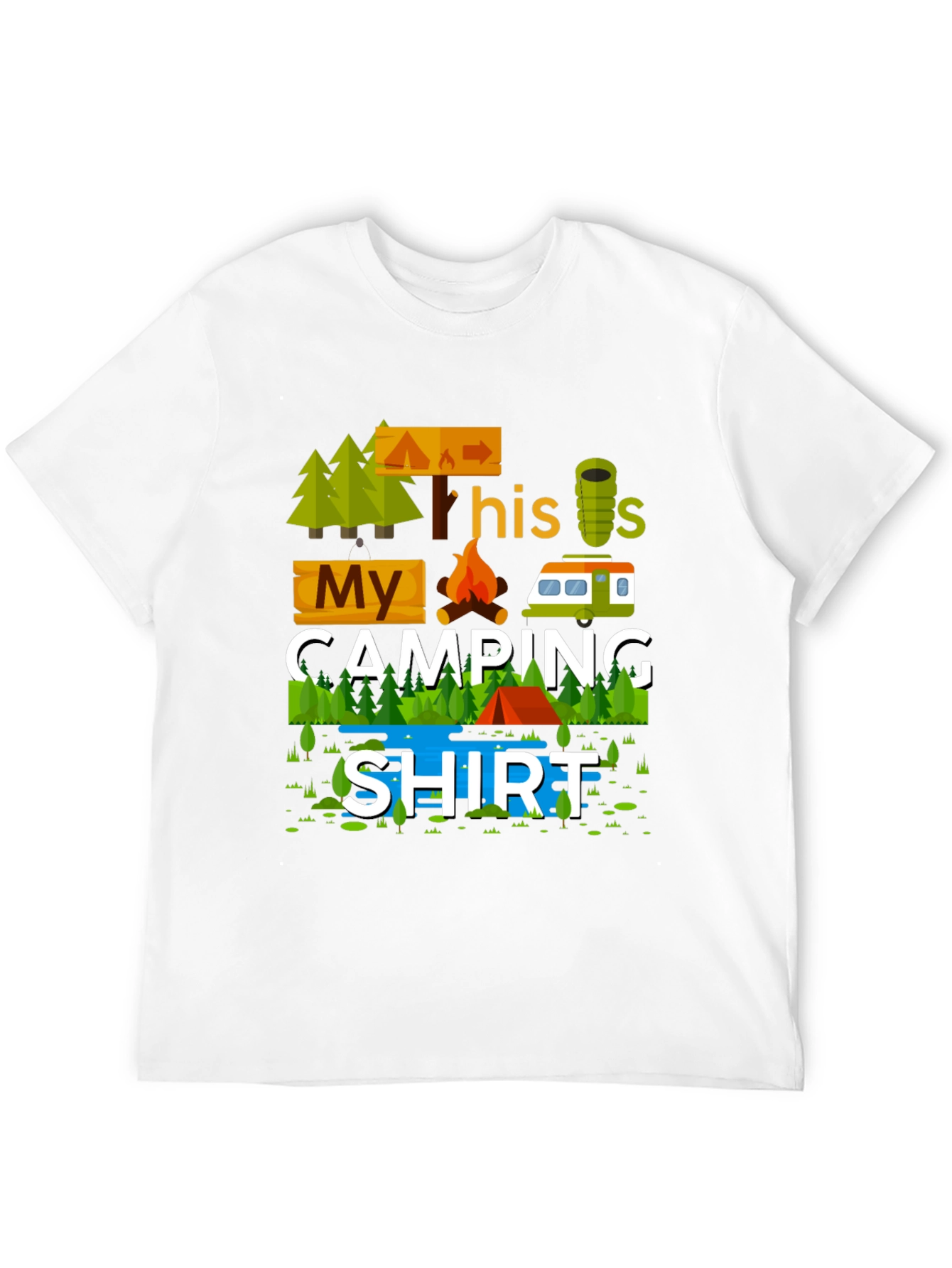 My Camping Shirt Graphic Tee