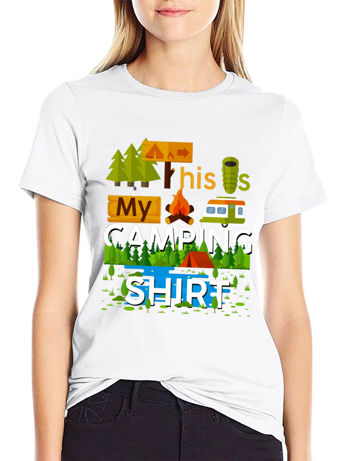 My Camping Shirt Graphic Tee