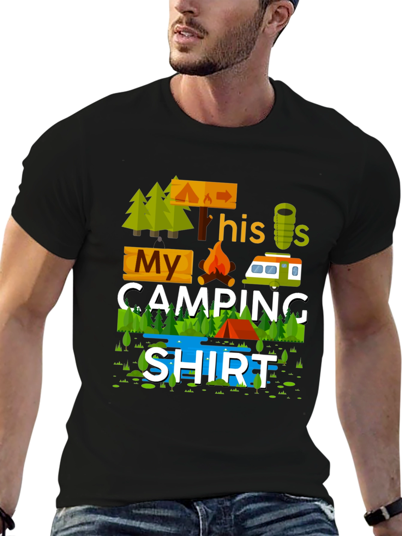 My Camping Shirt Graphic Tee