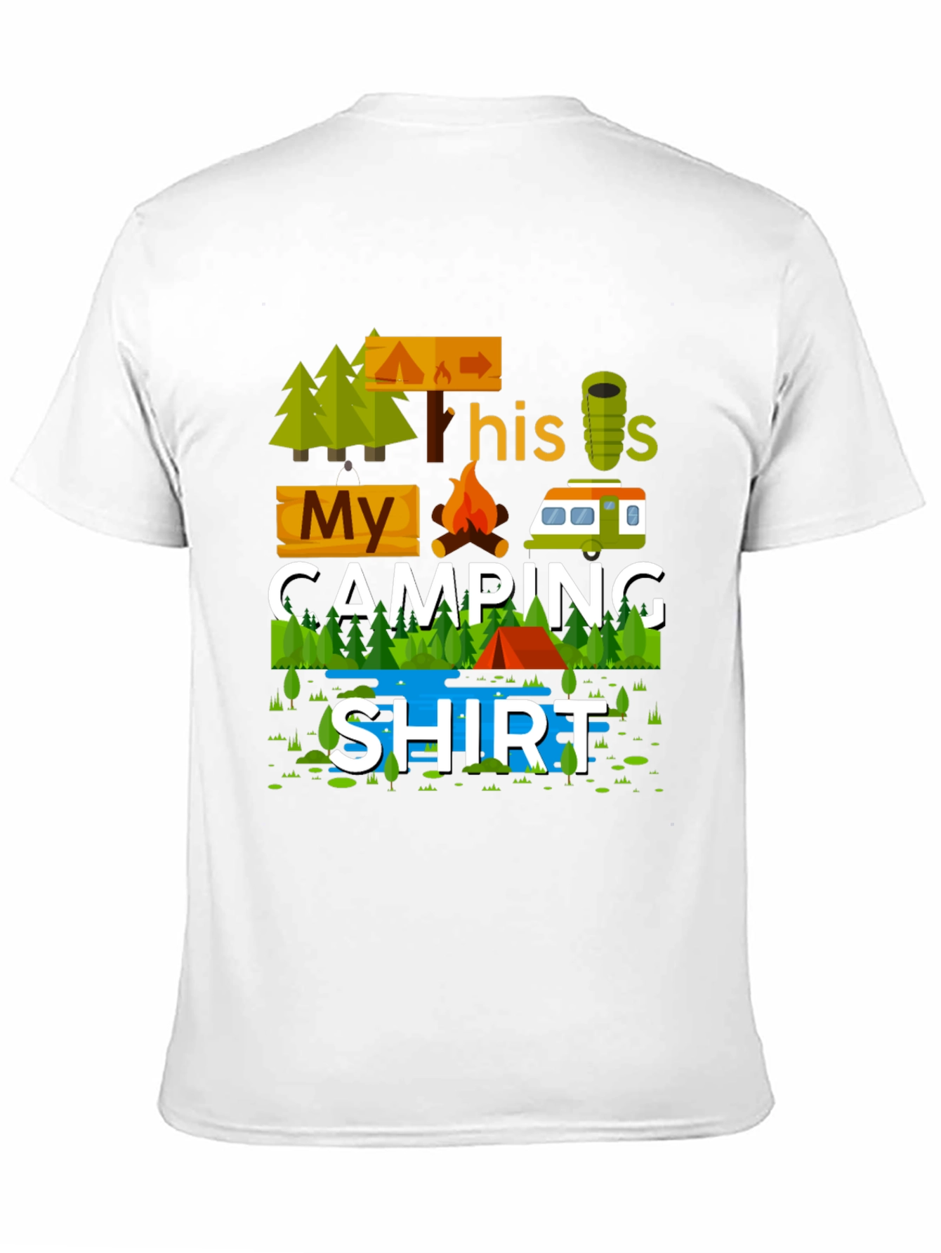 My Camping Shirt Graphic Tee
