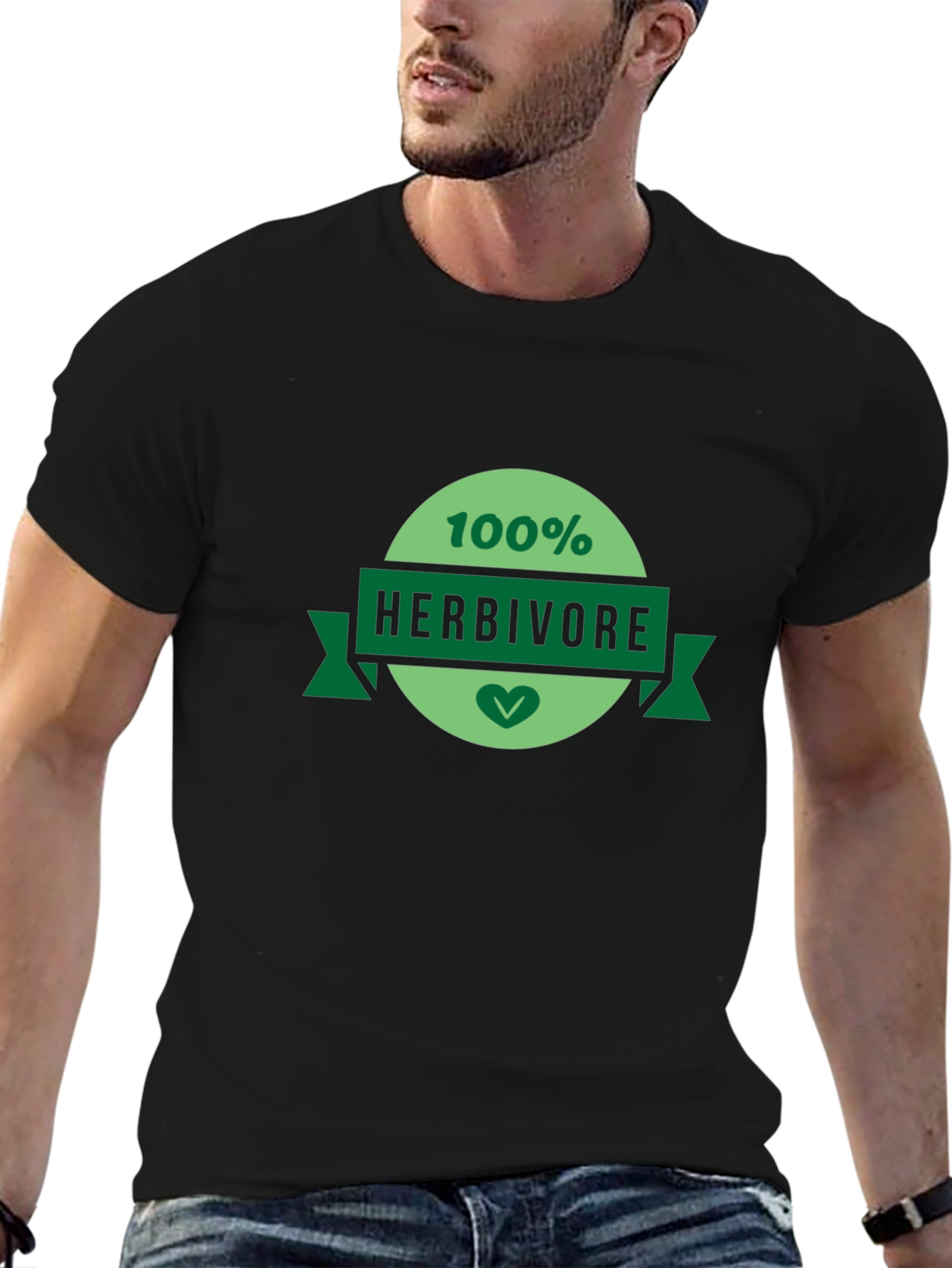 100% Herbivore Graphic T-Shirt - Vegan Friendly Apparel