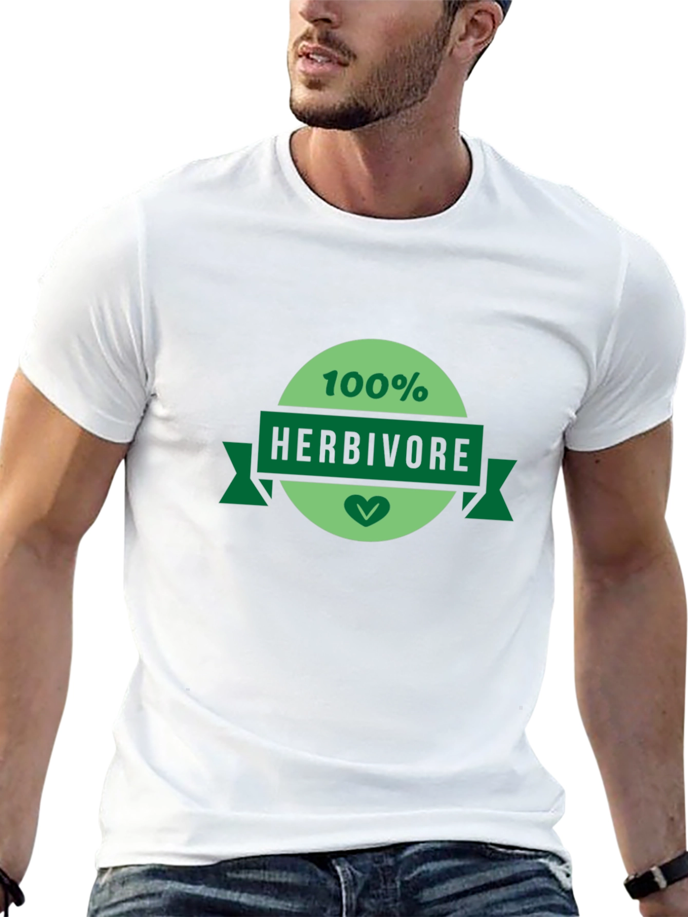 100% Herbivore Graphic T-Shirt - Vegan Friendly Apparel