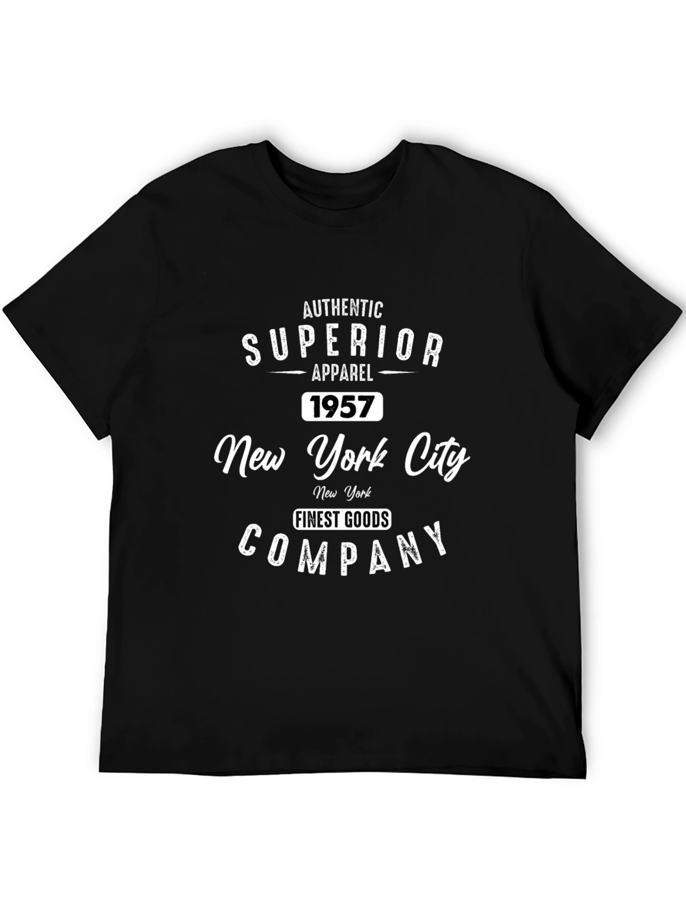 Authentic Superior Apparel 1957 Black T-Shirt