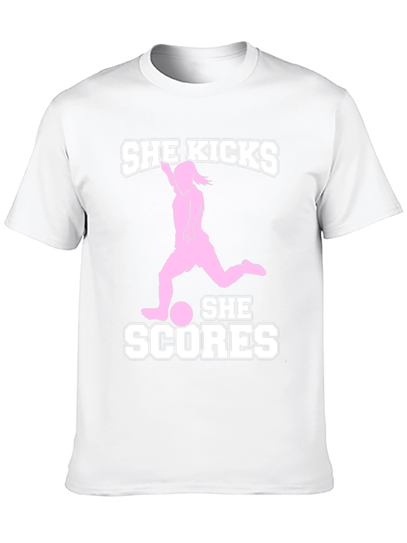 She Kicks She Scores Graphic Tee