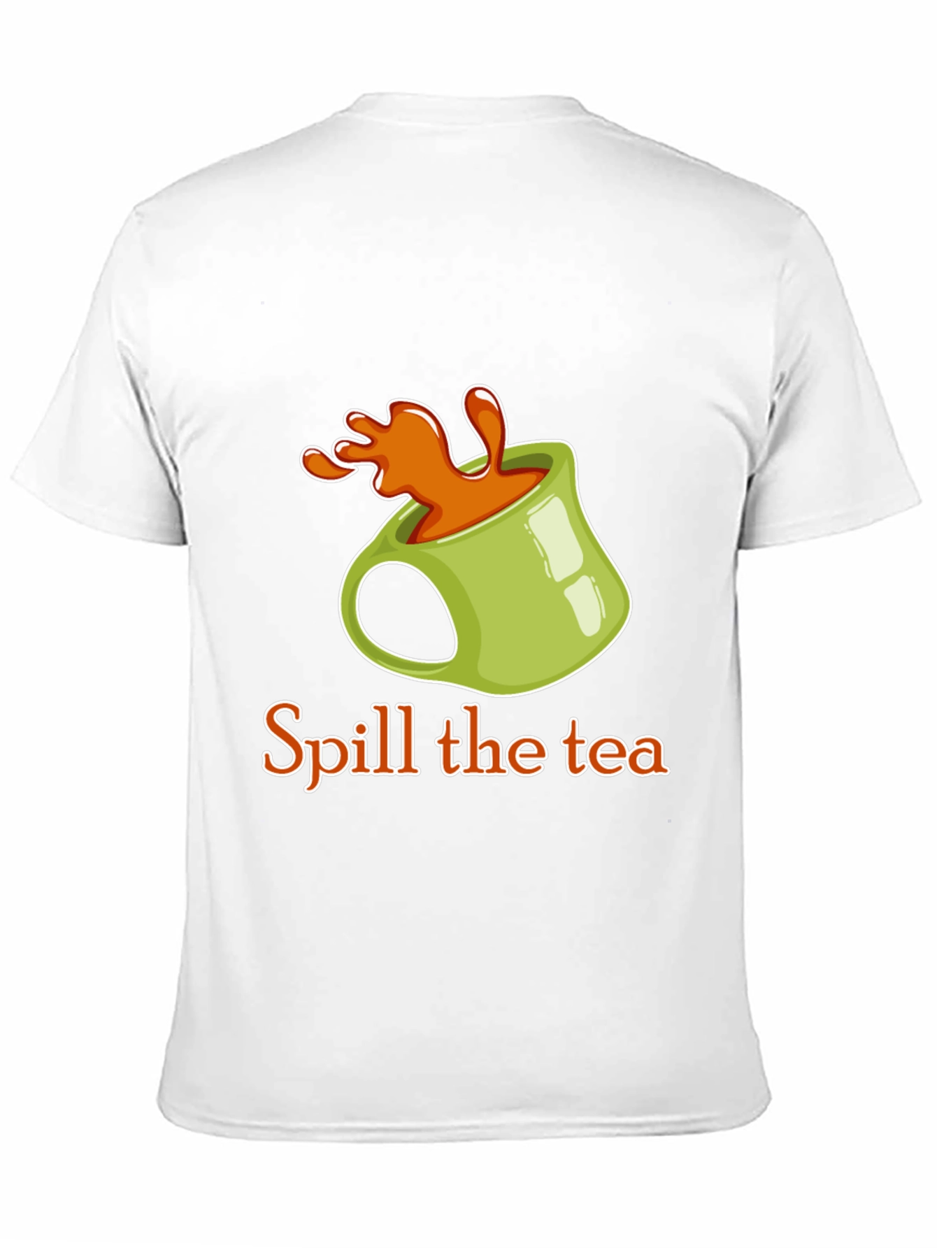 Spill the Tea Graphic Tee - Trendy Novelty T-Shirt