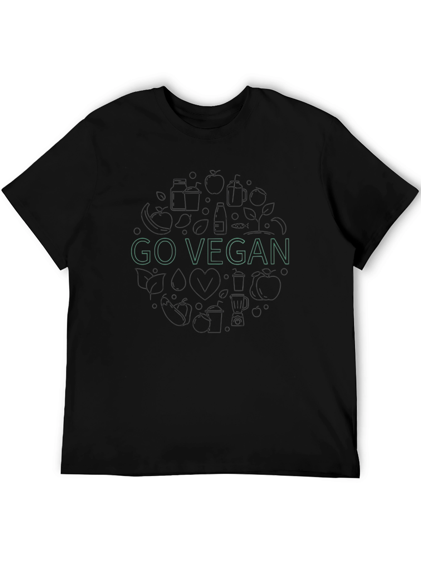 Go Vegan Graphic Tee - Stylish & Sustainable