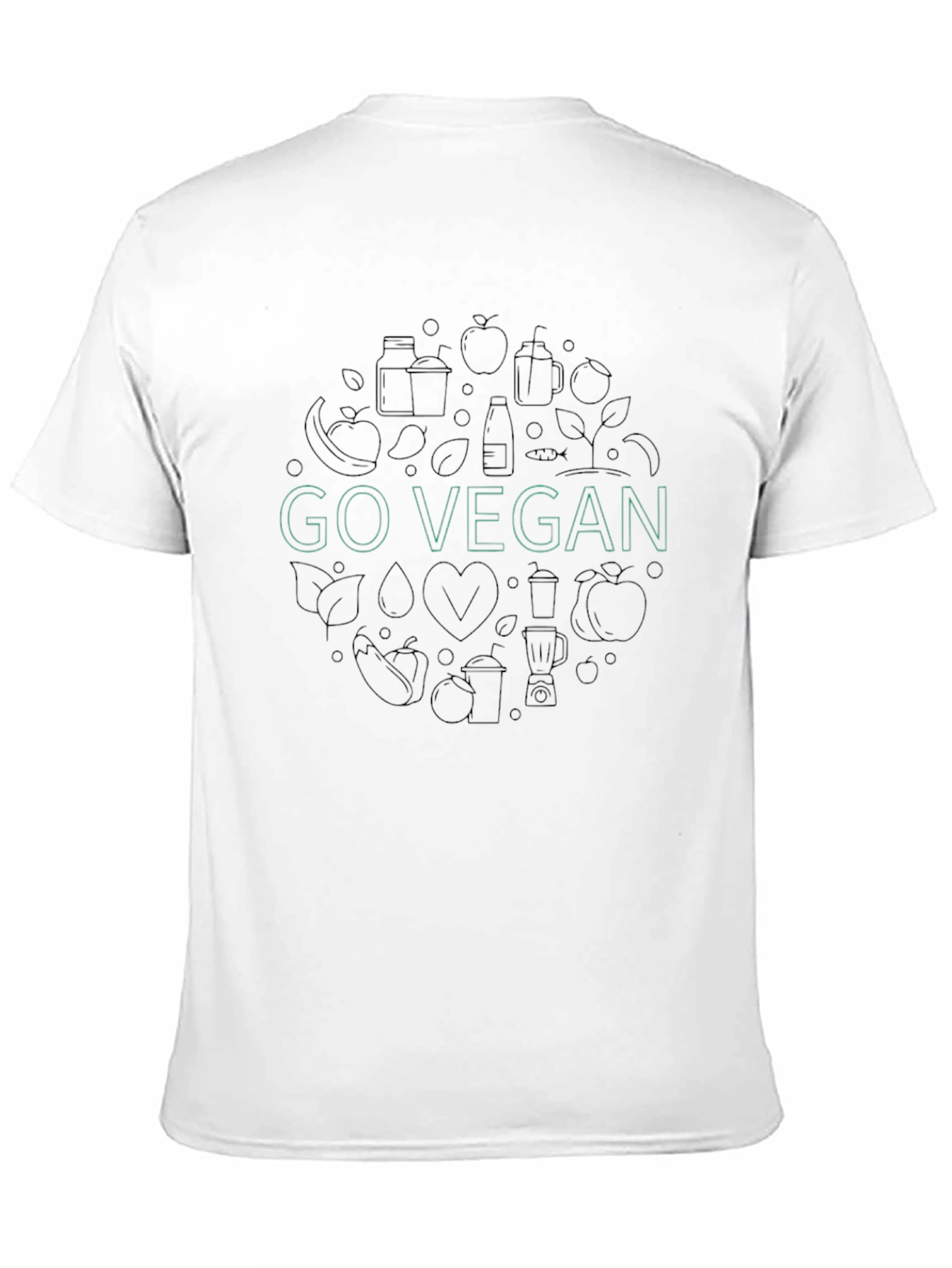 Go Vegan Graphic Tee - Stylish & Sustainable