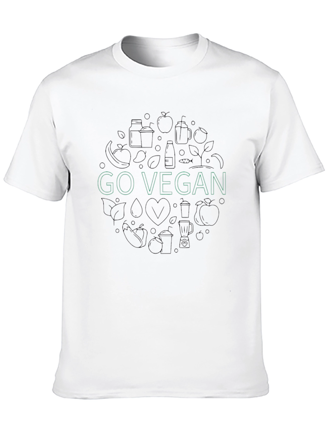 Go Vegan Graphic Tee - Stylish & Sustainable