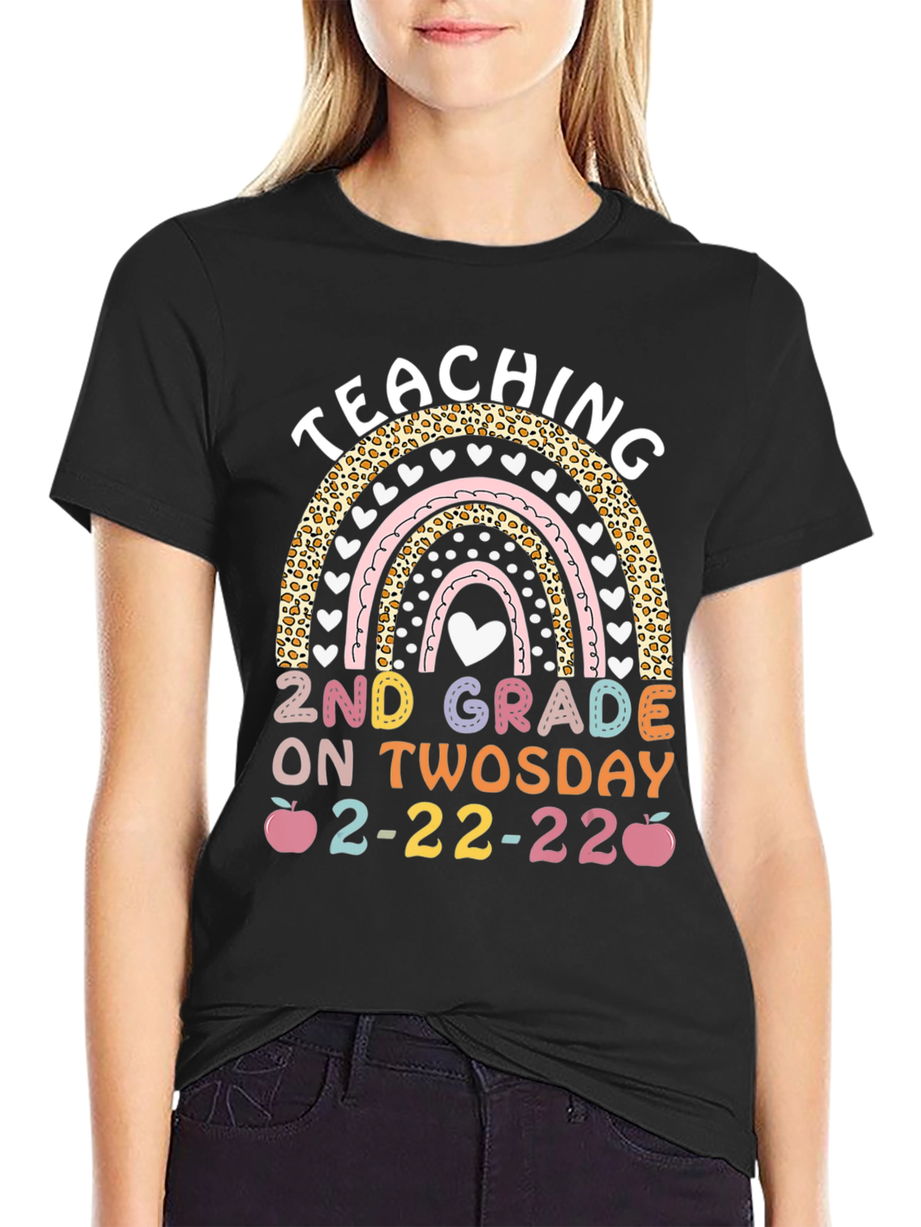 Teaching 2nd Grade on Twosday T-Shirt