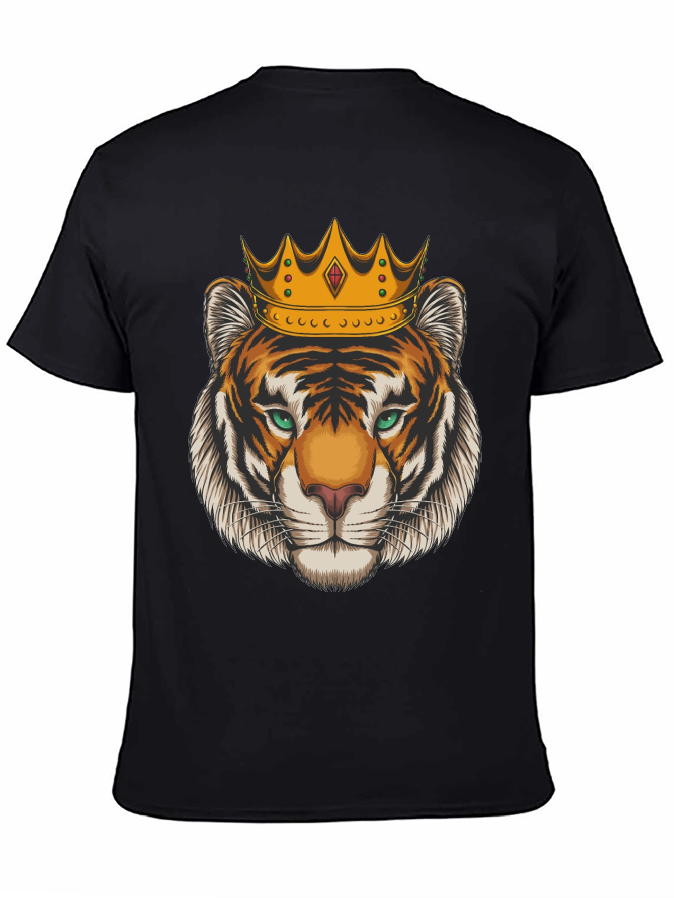 Tiger King Graphic Tee - Black Cotton T-Shirt