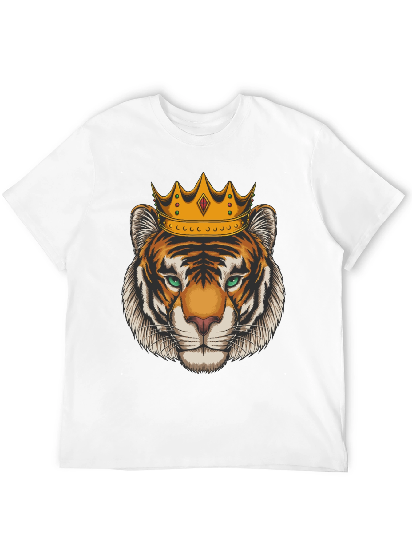 Tiger King Graphic Tee - Black Cotton T-Shirt