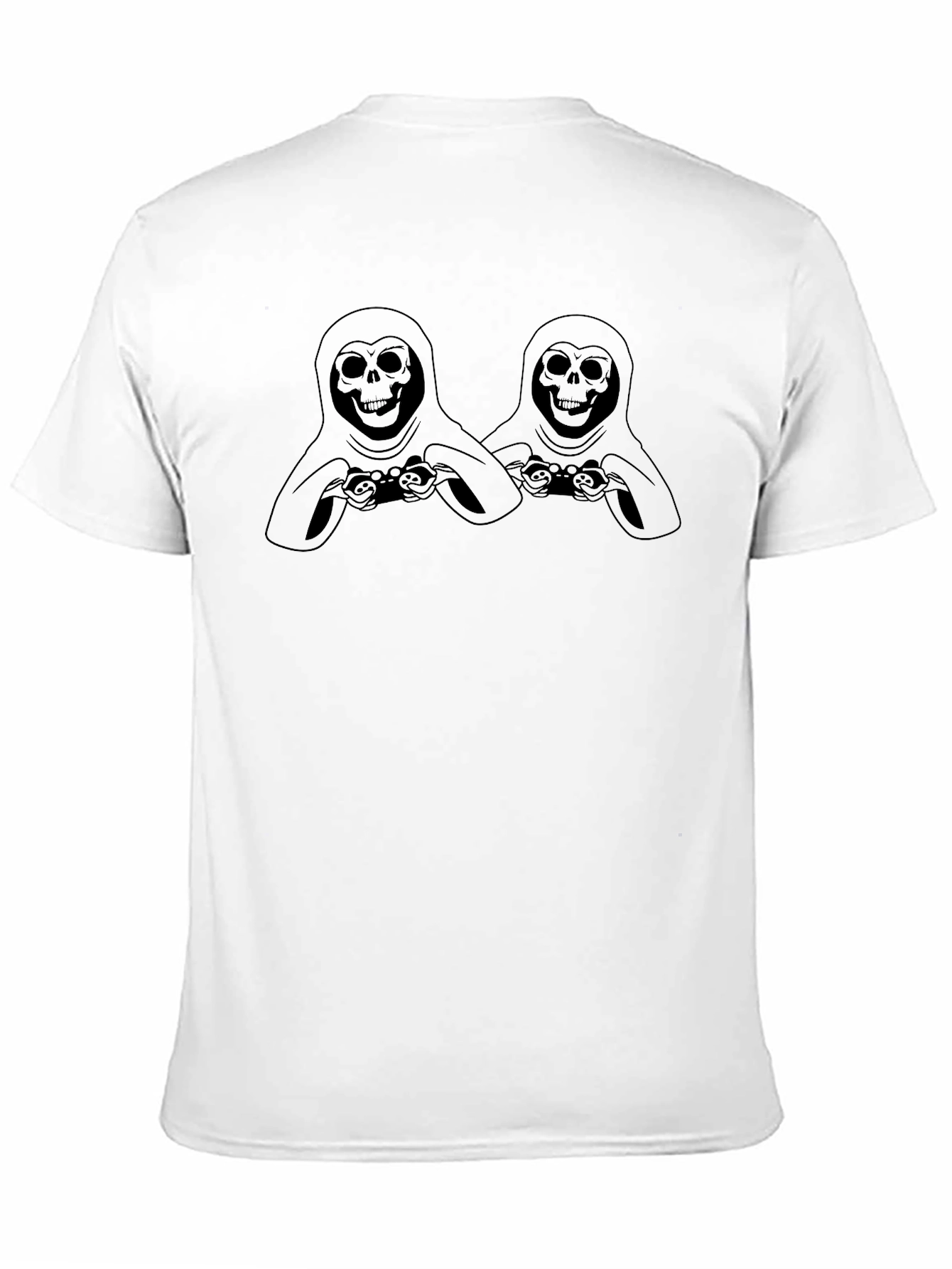 Gamer Reaper Graphic Tee - Black Cotton T-Shirt