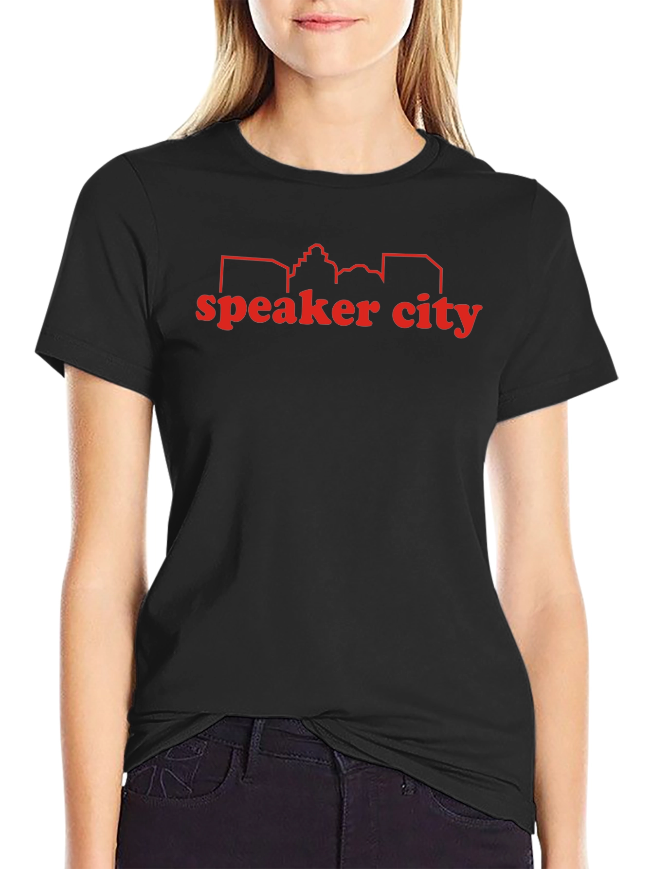 Speaker City Graphic Tee - Mens Black T-Shirt