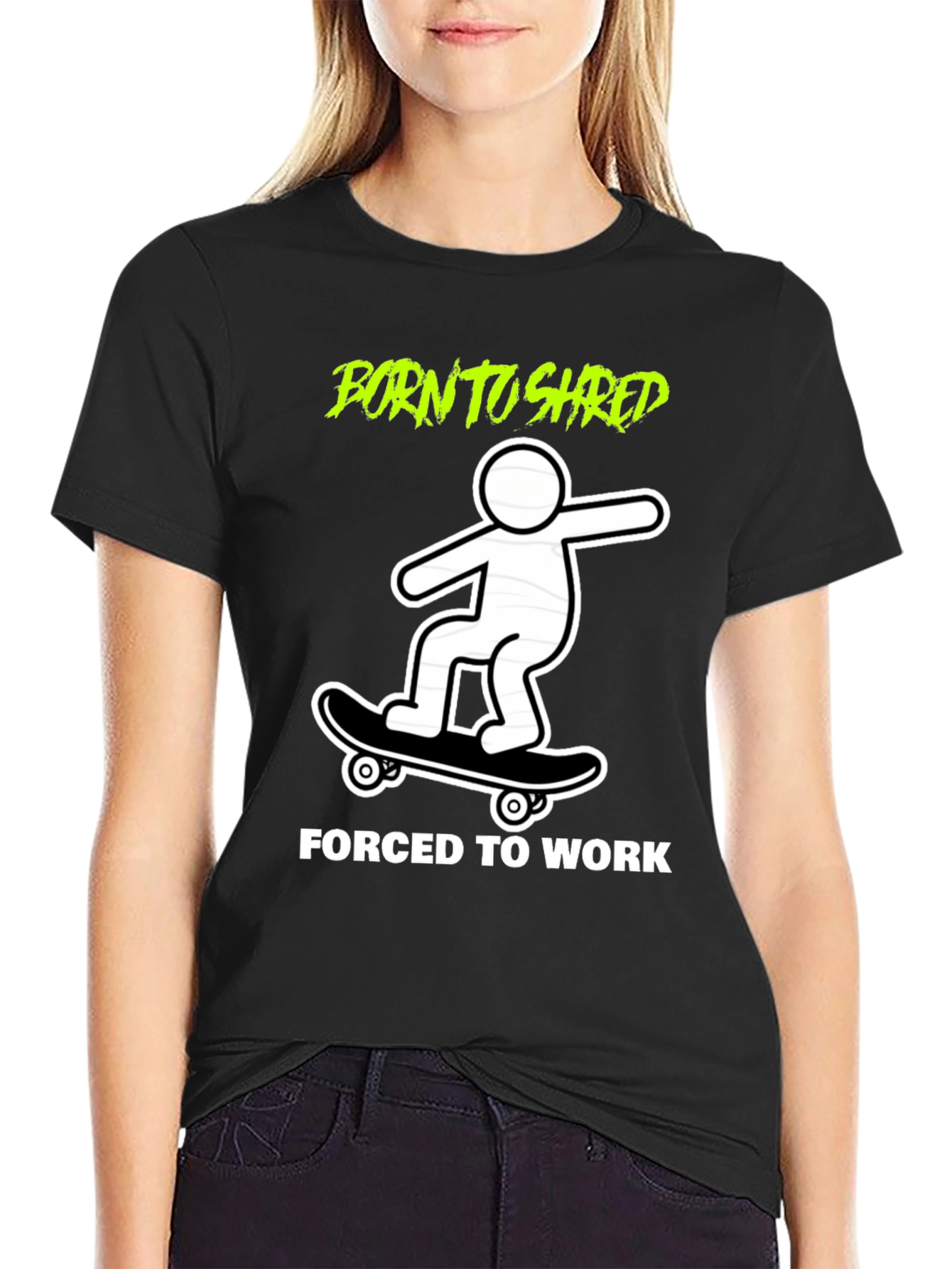 Born to Shred Skateboard Graphic Tee