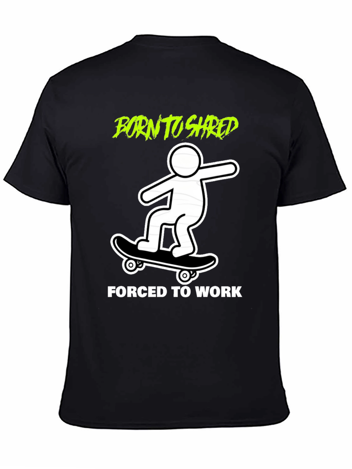 Born to Shred Skateboard Graphic Tee