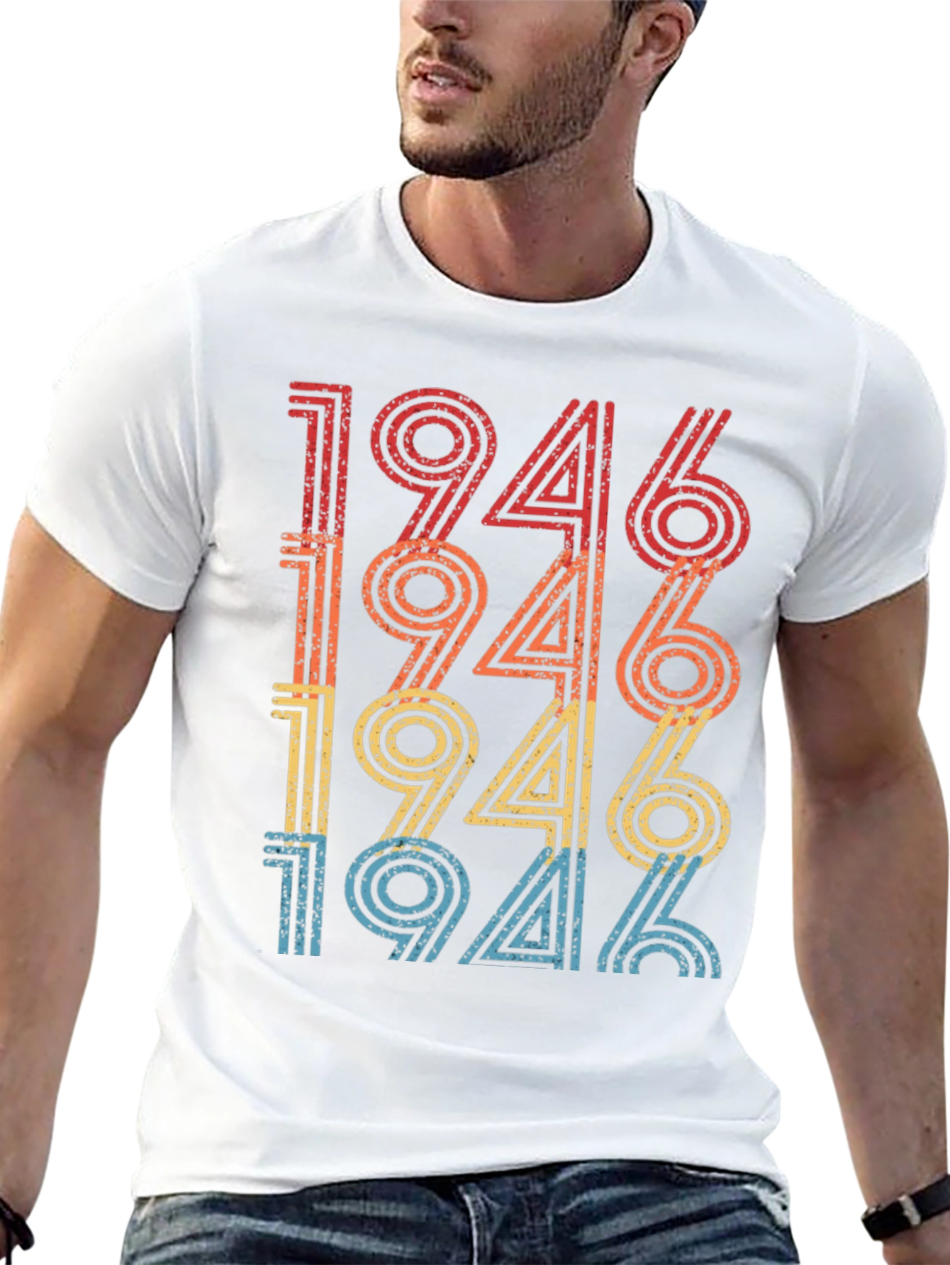 Retro 1946 Birthday Graphic T-Shirt
