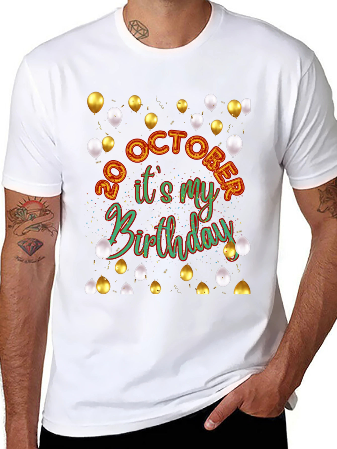 Birthday Celebration T-Shirt - 20 October