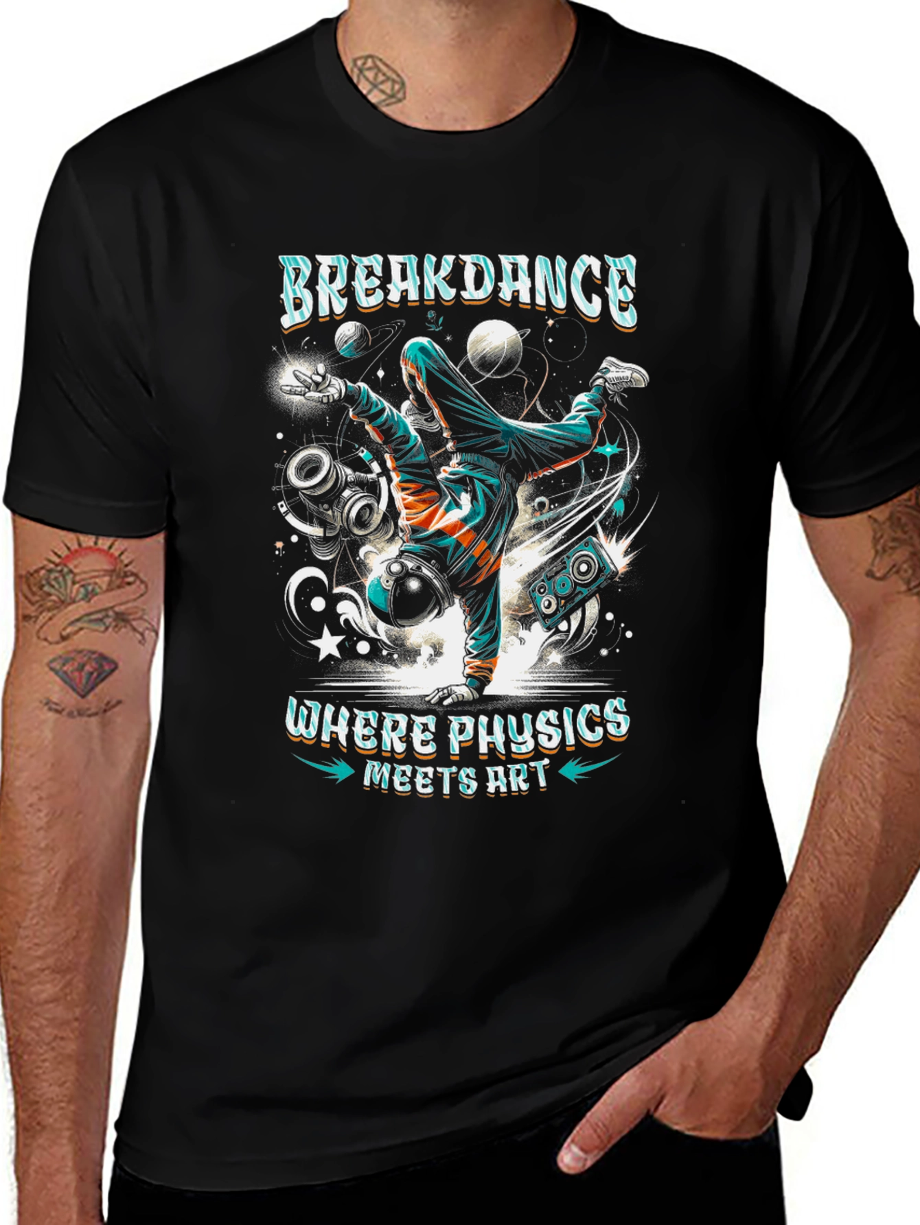 Breakdance Physics Meets Art T-Shirt