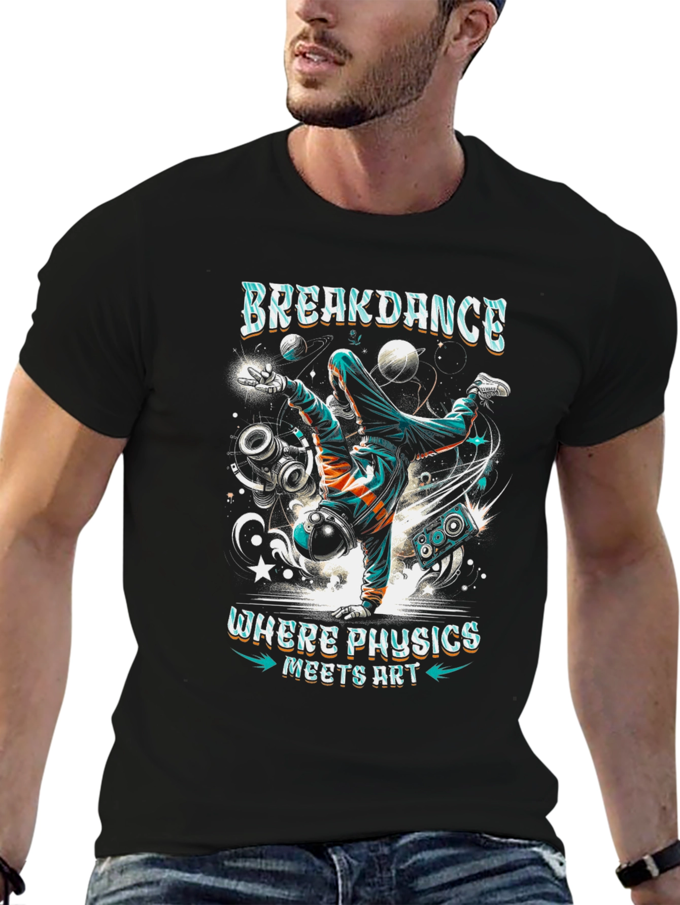 Breakdance Physics Meets Art T-Shirt