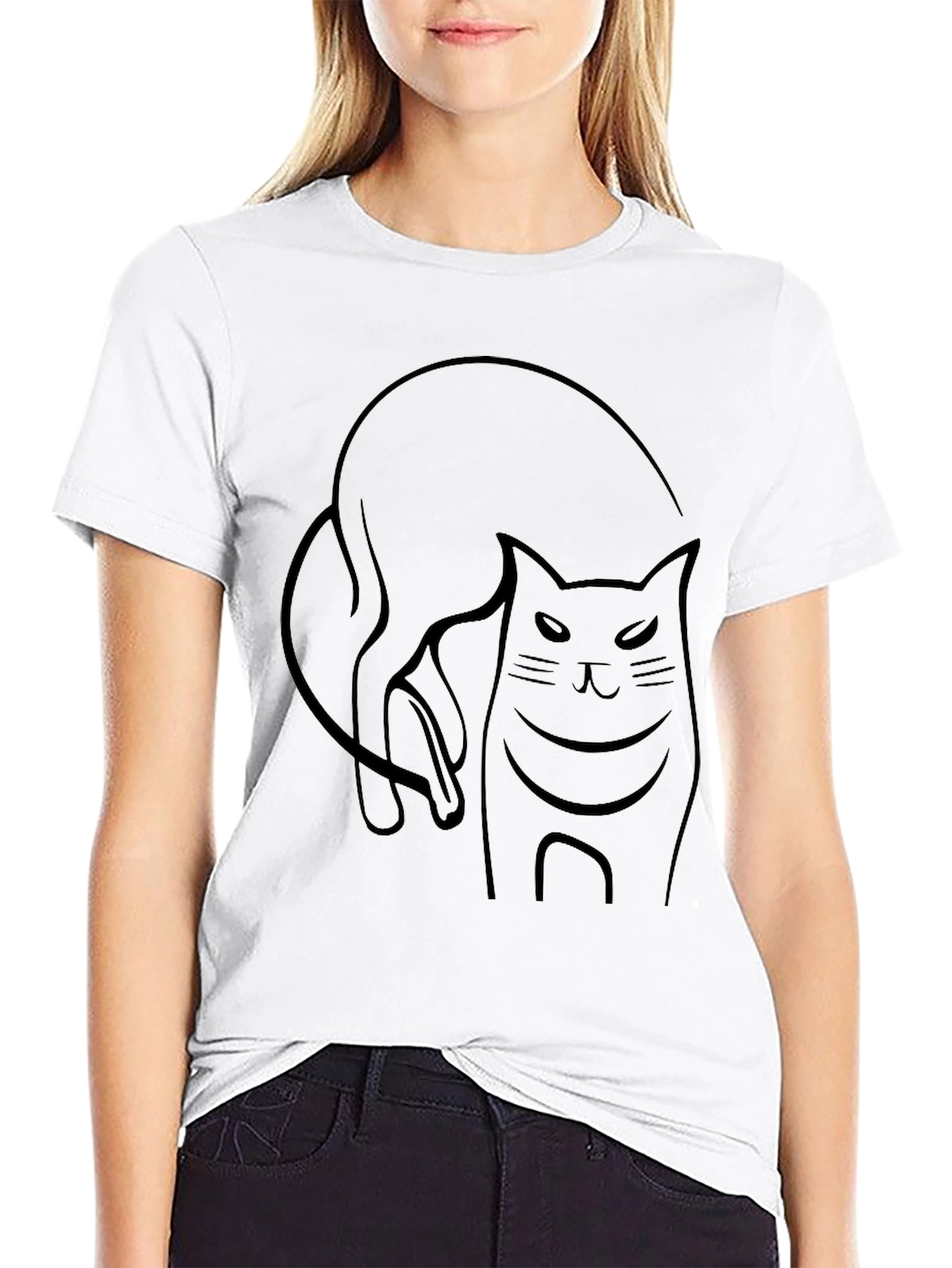 Black Cat Graphic Tee - Mens Comfort Fit