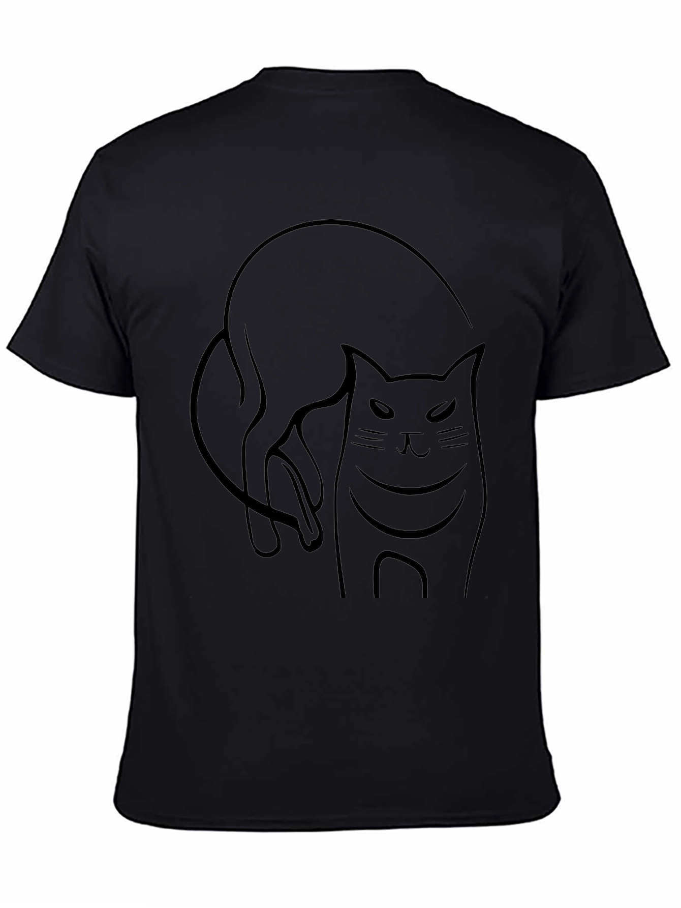 Black Cat Graphic Tee - Mens Comfort Fit