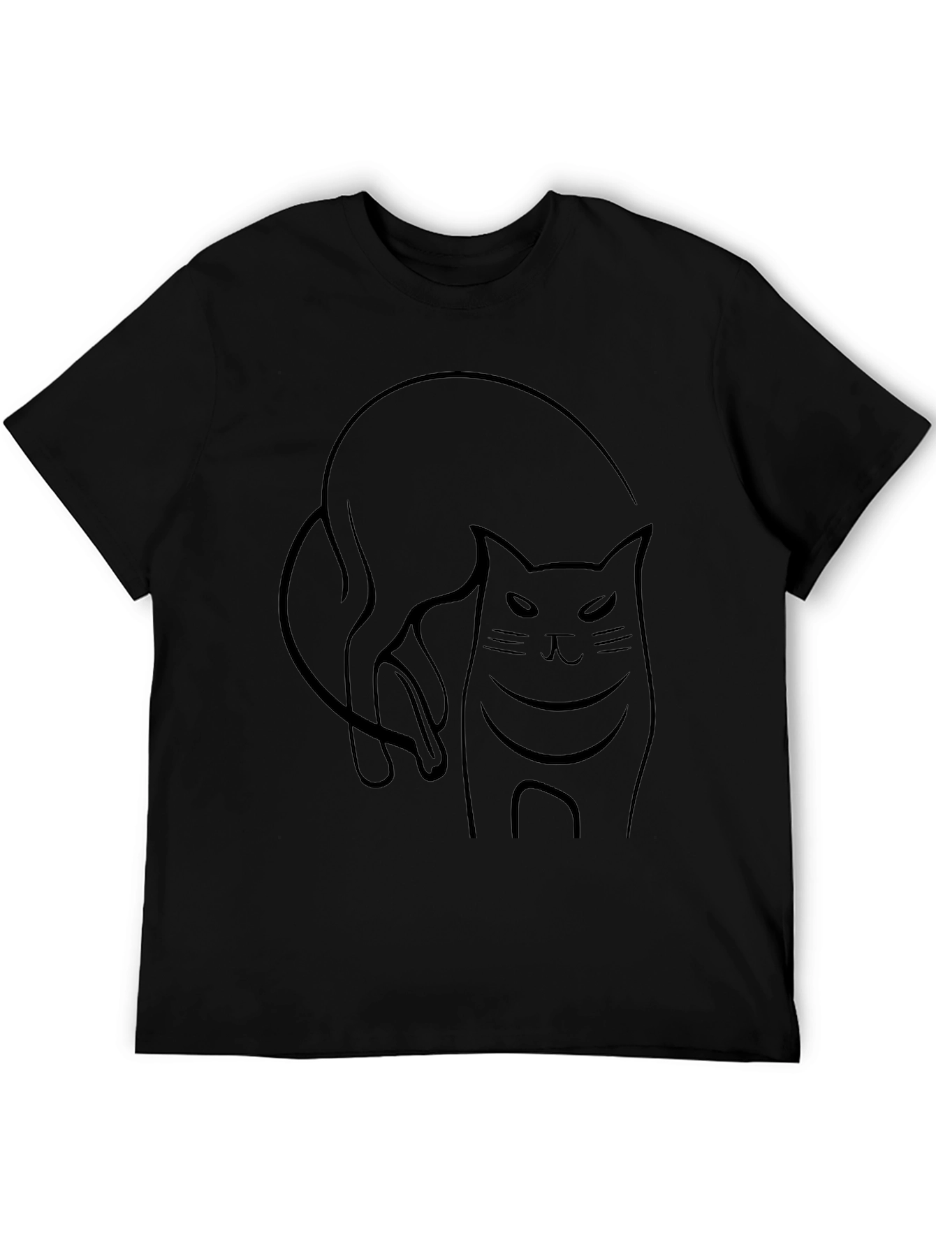 Black Cat Graphic Tee - Mens Comfort Fit