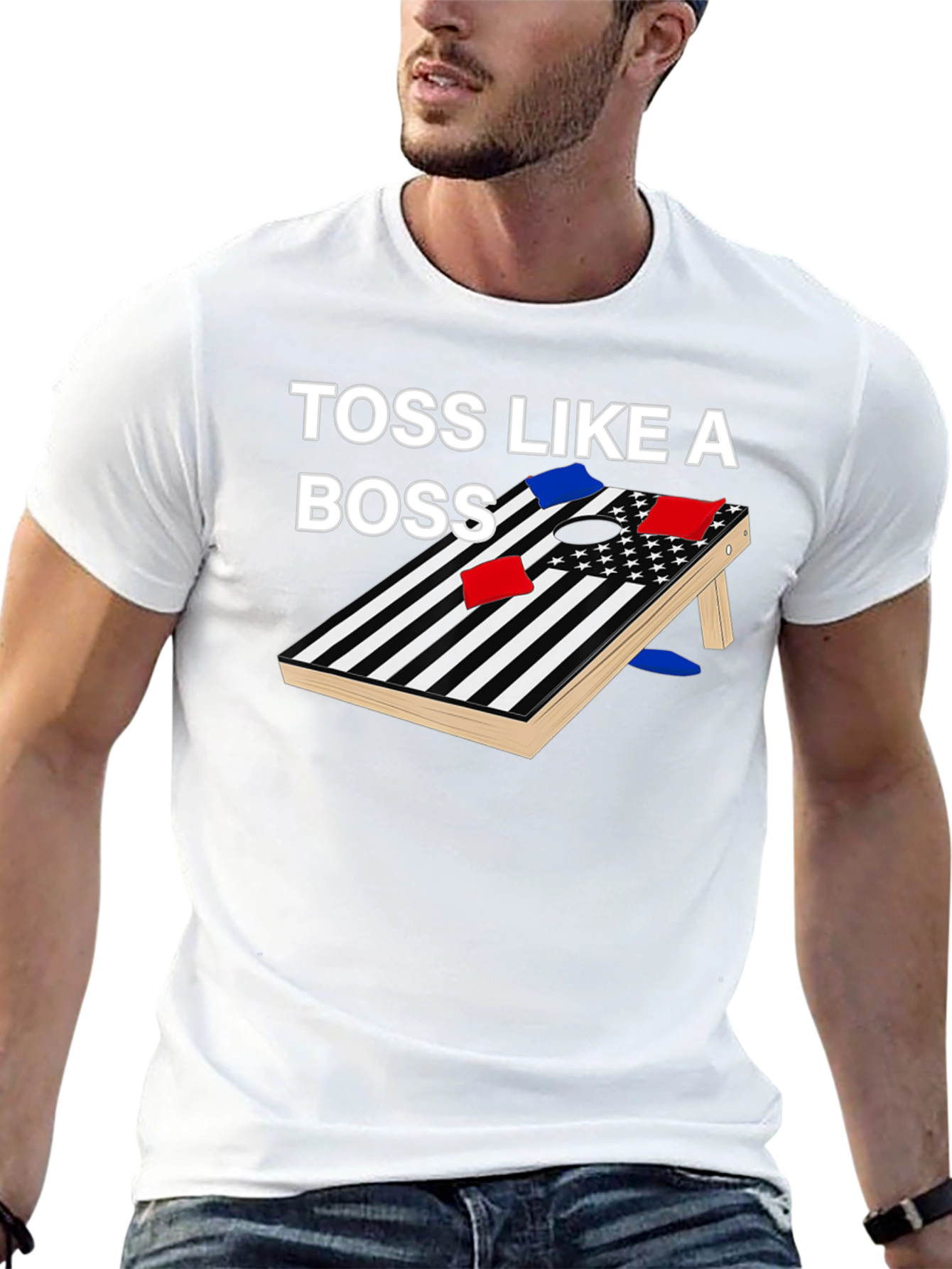 Toss Like A Boss Cornhole T-Shirt
