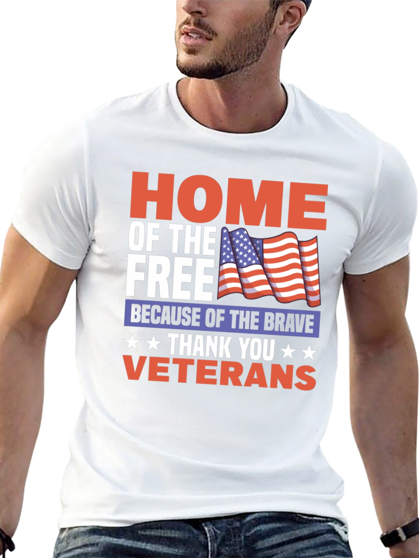 Home of the Free Veterans T-Shirt