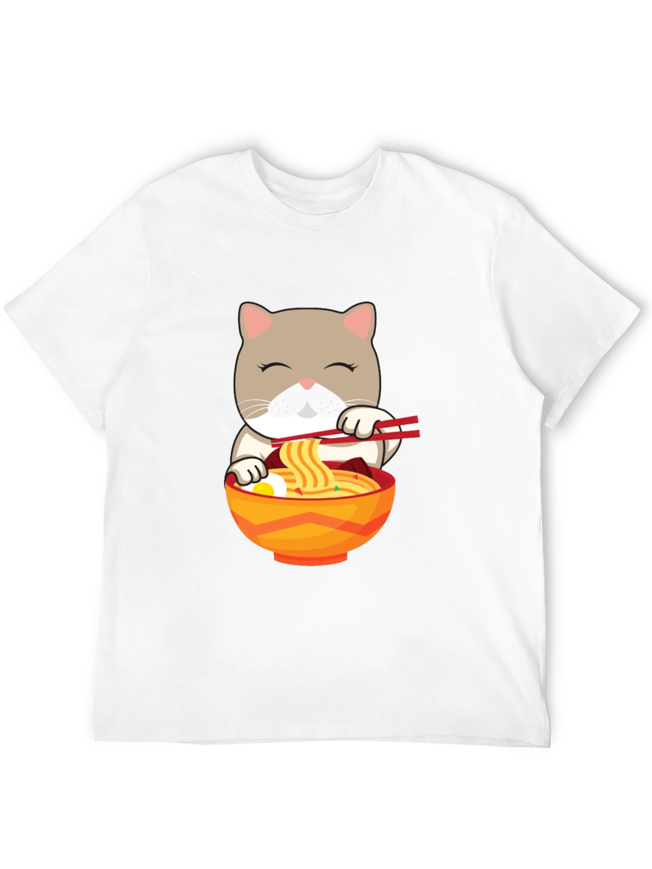 Cat Ramen T-Shirt - Cute Noodle Lover Tee
