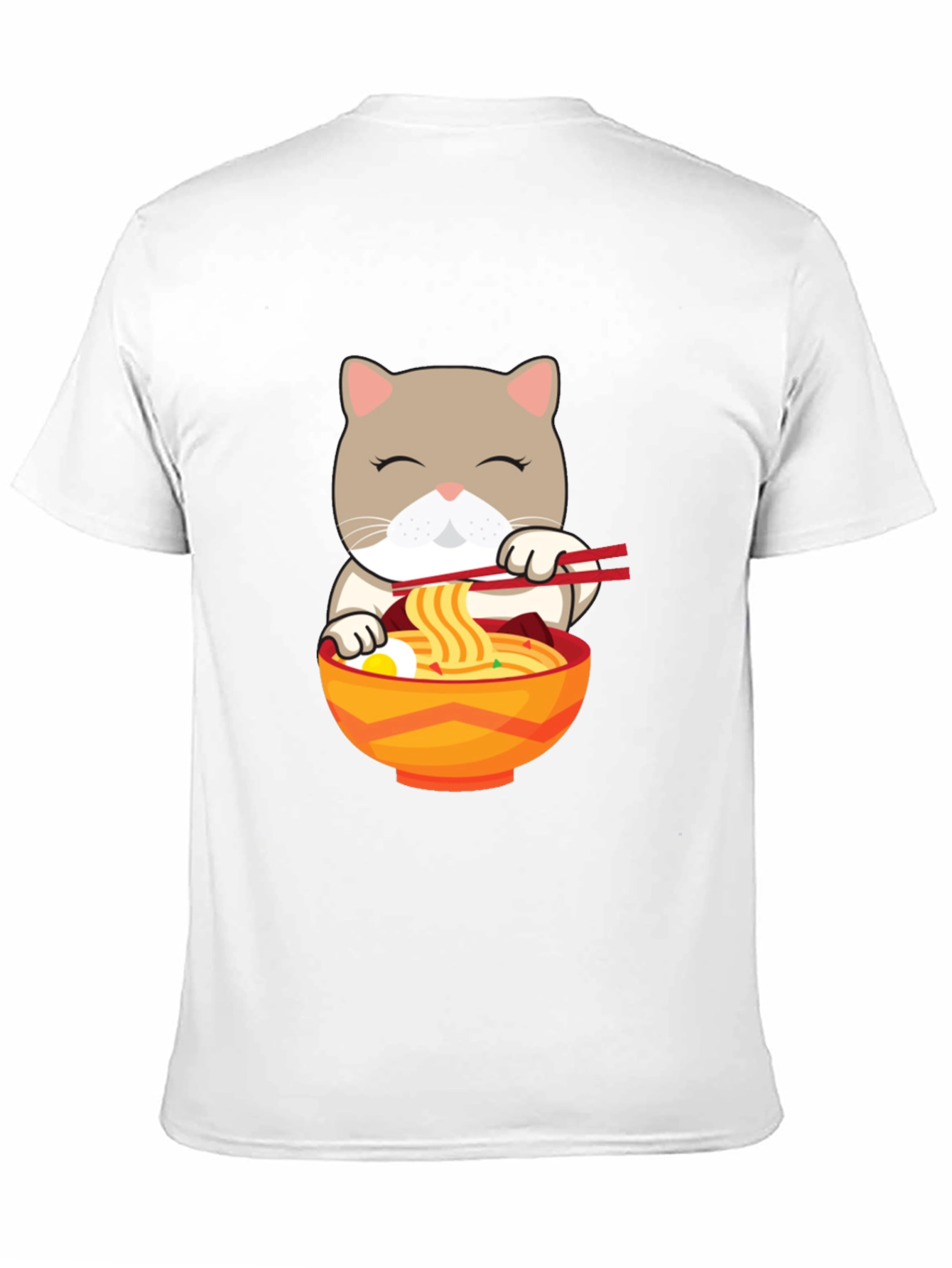 Cat Ramen T-Shirt - Cute Noodle Lover Tee