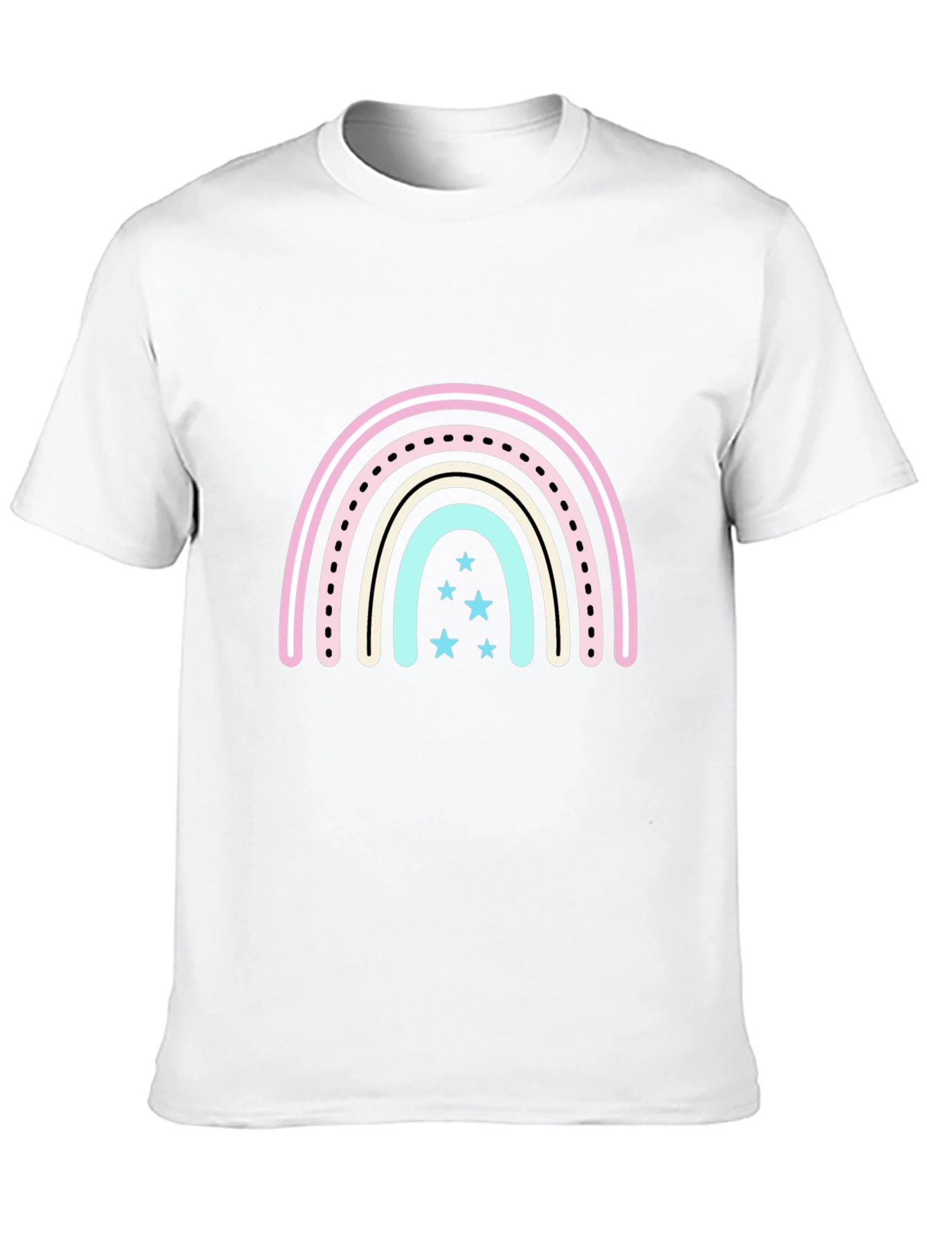 Cute Rainbow Star Graphic T-Shirt