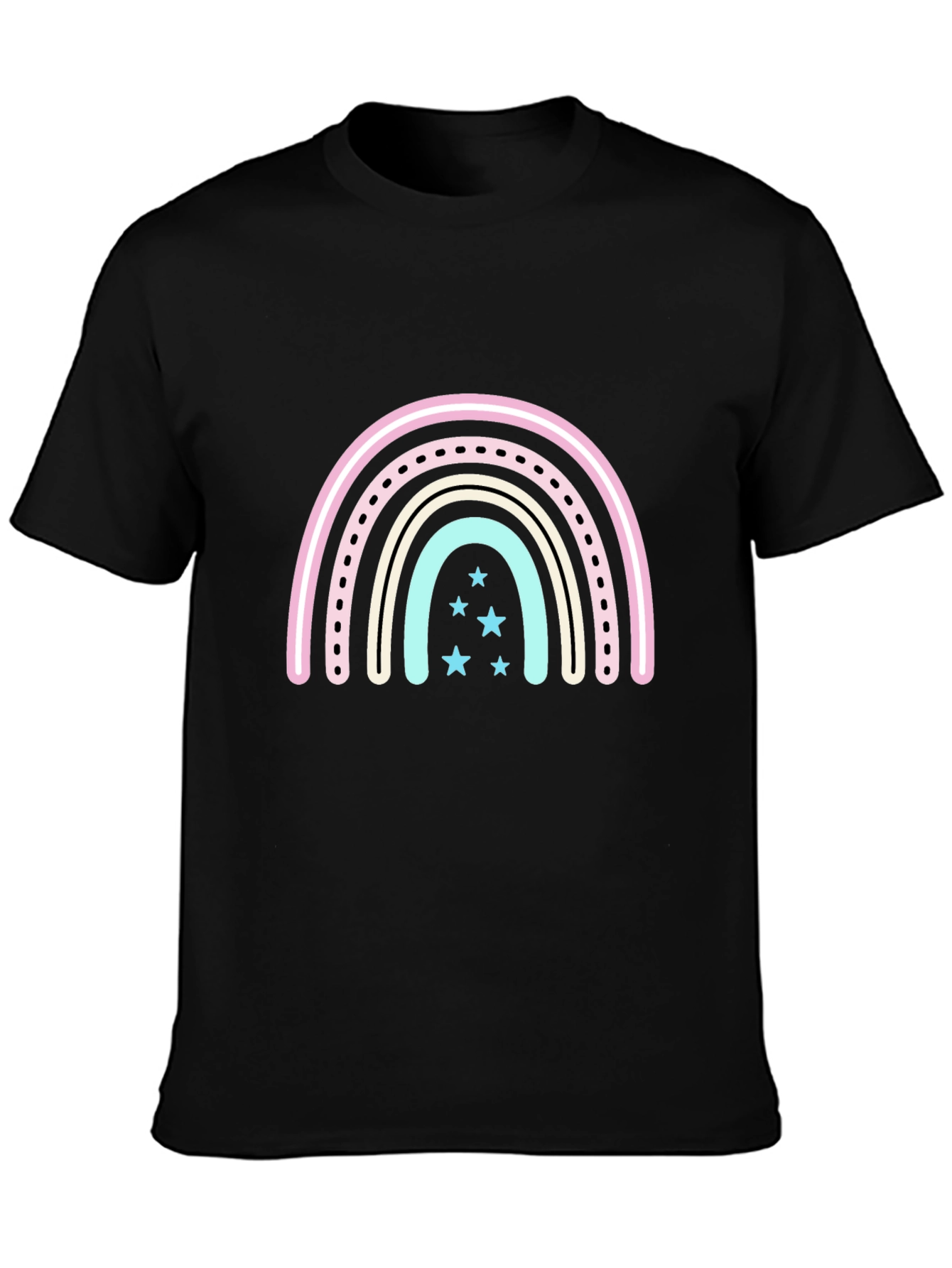 Cute Rainbow Star Graphic T-Shirt